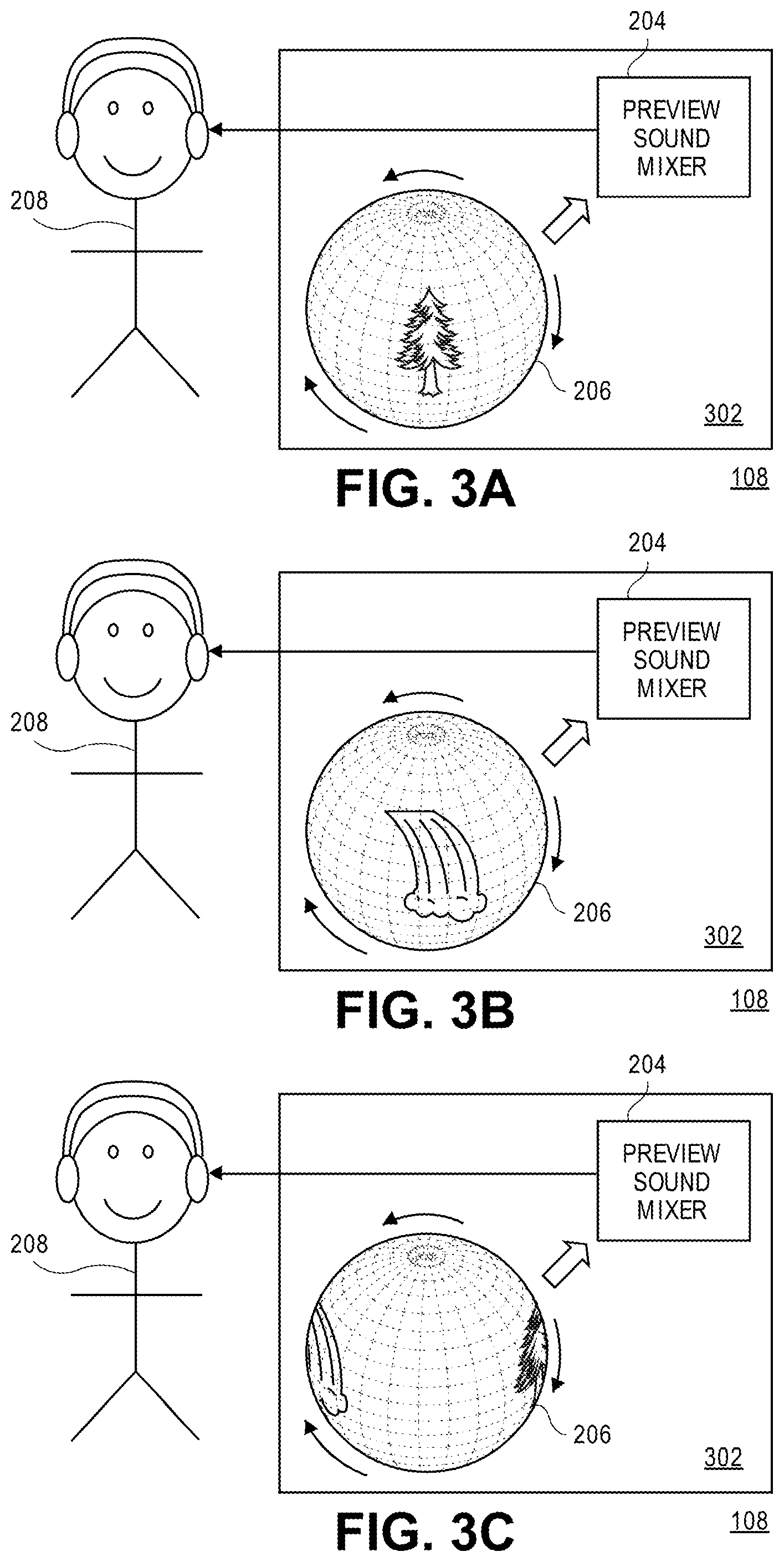Patent US11832086 Figure 3 – Spatial audio downmixing