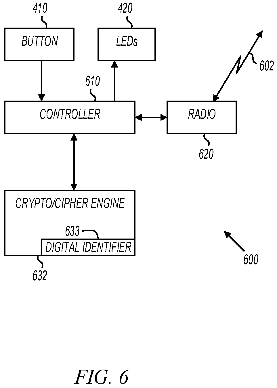 Patent US11832095 Figure 3 – Wearable identity device for fingerprint bound access to a cloud service