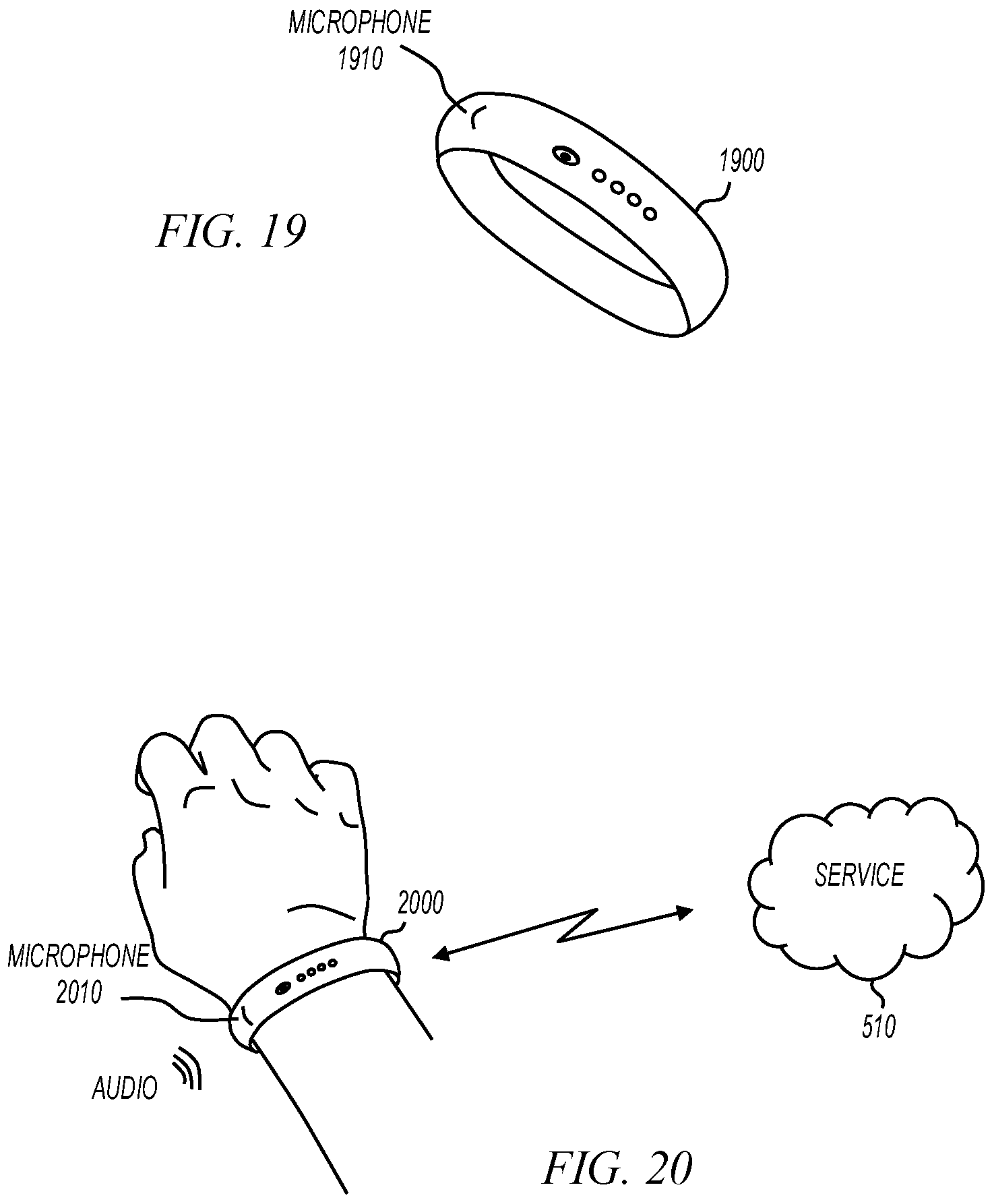 Patent US11832095 Figure 10 – Wearable identity device for fingerprint bound access to a cloud service