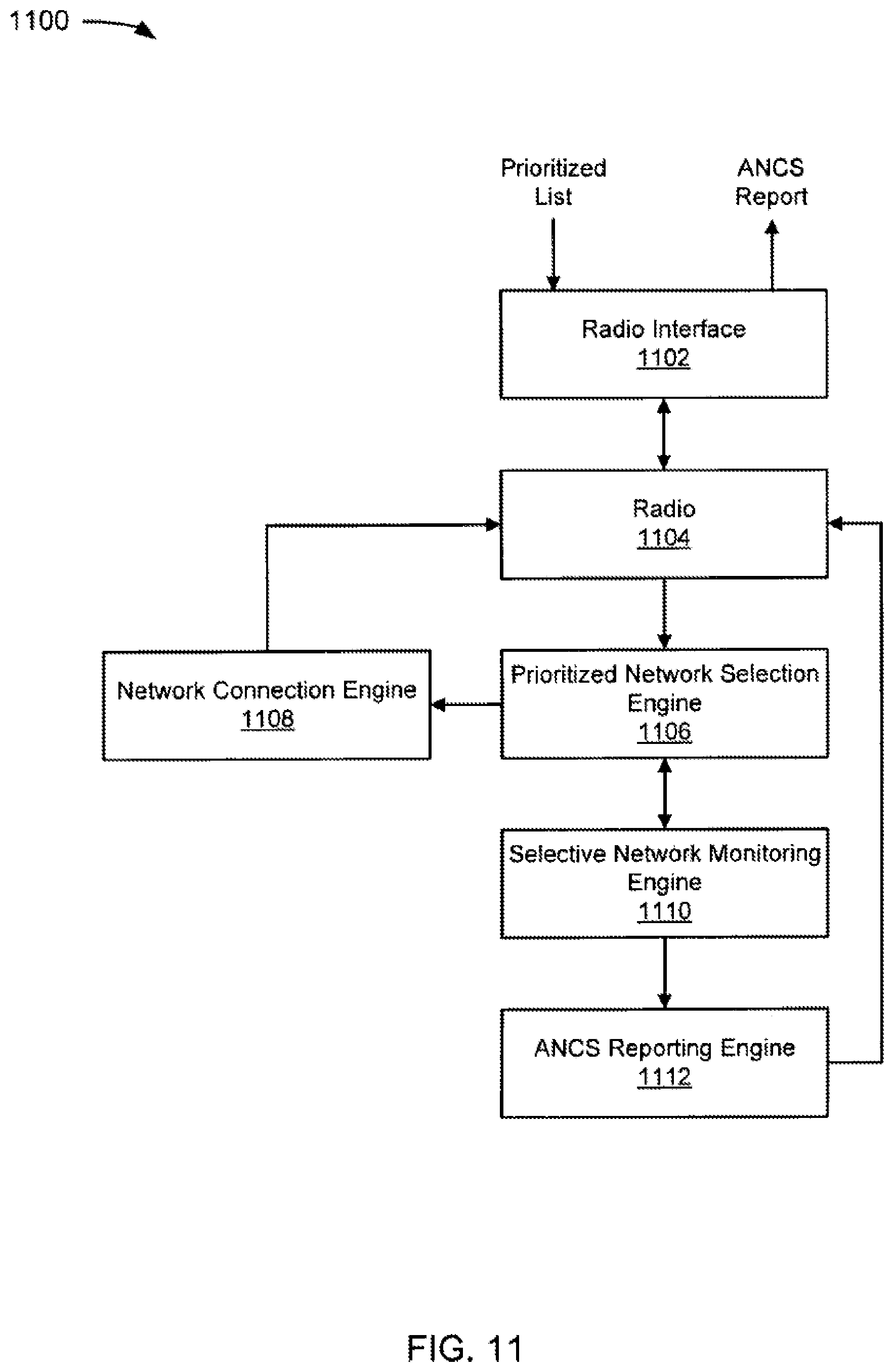 Patent US11832117 Figure 11 – System and method for wireless network offloading