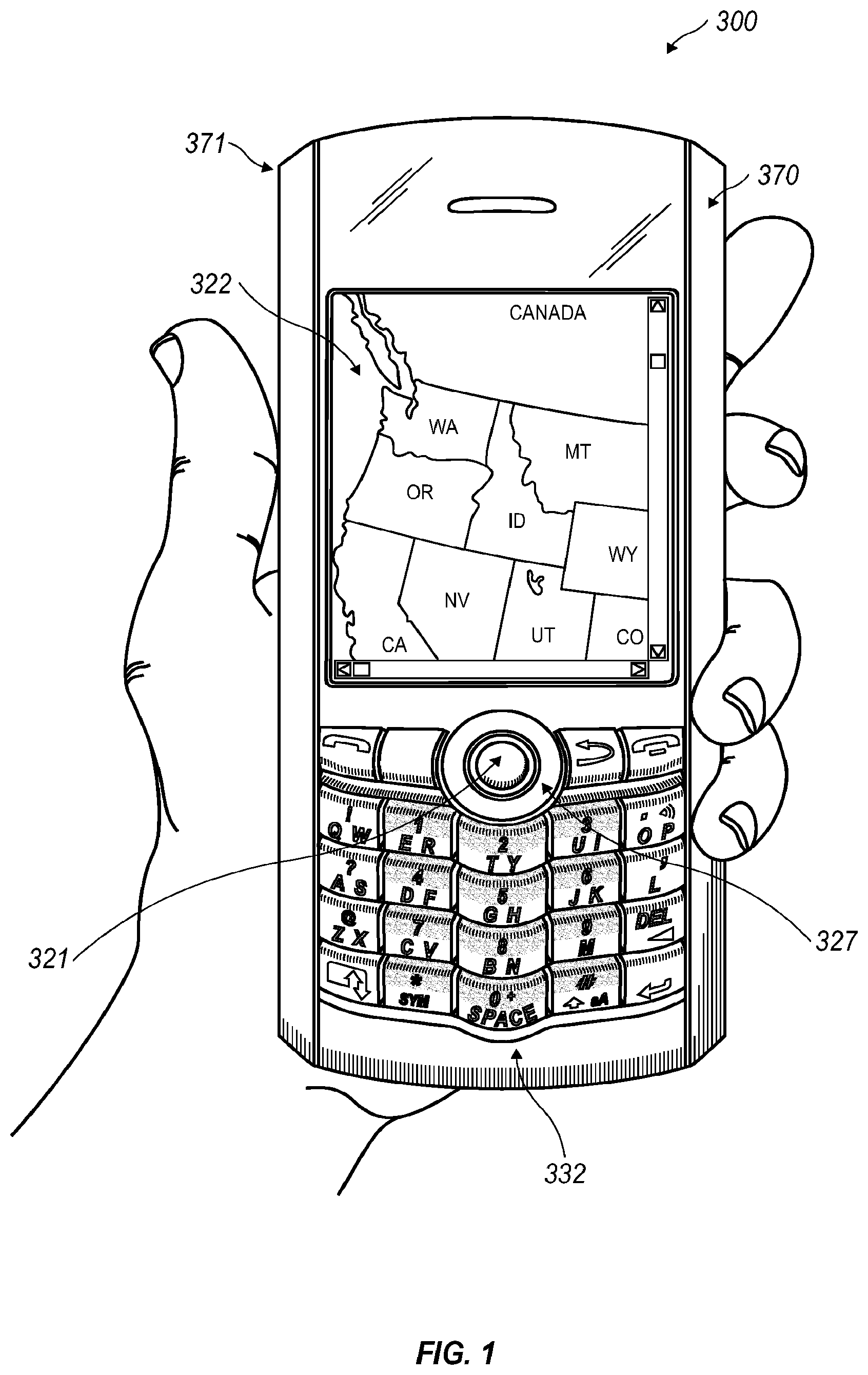 Patent US11832143 Figure 1 – Notification of access control request and explanation indicative of the access control request on a communication device