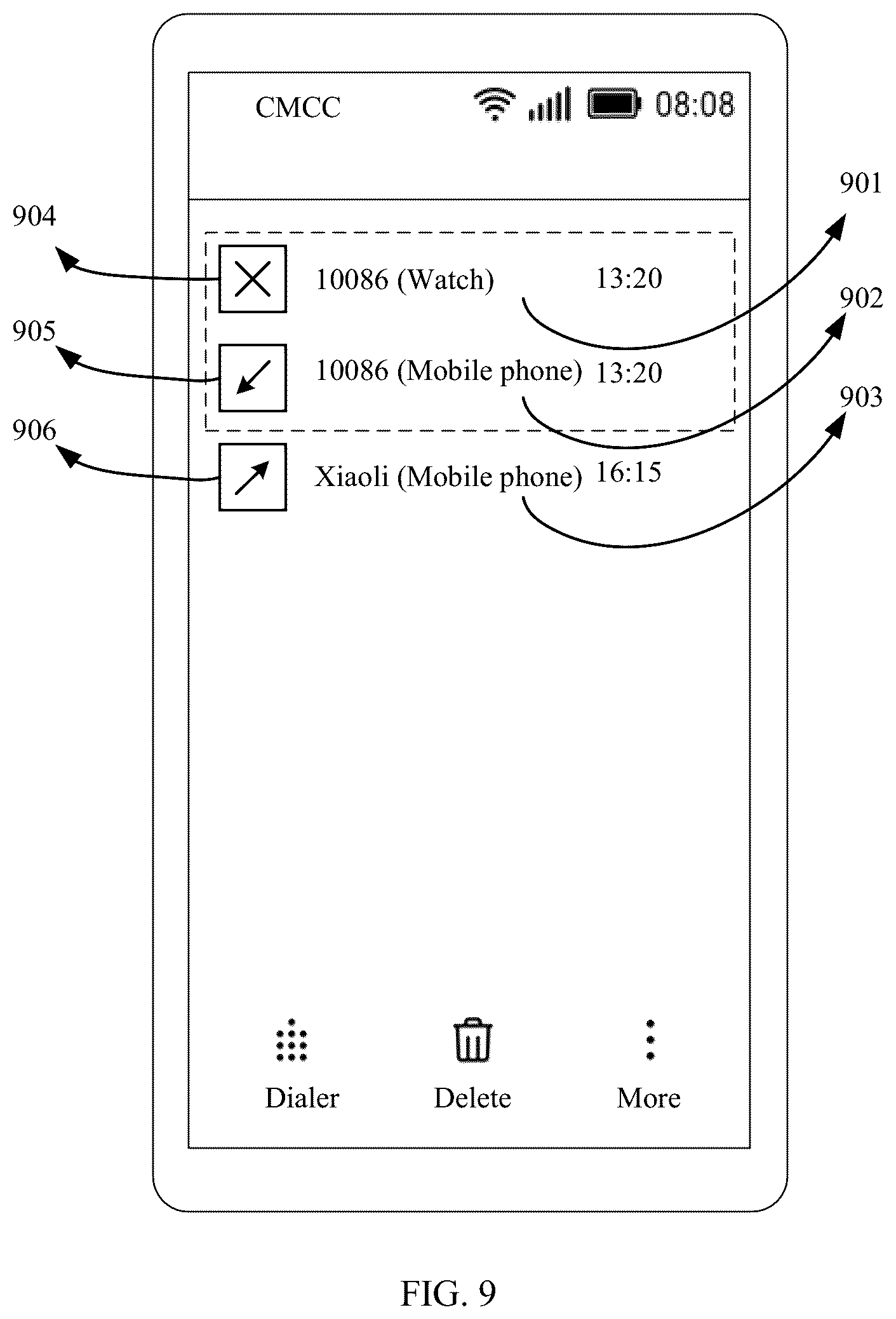 Patent US11832150 Figure 8 – Call record synchronization method, cloud platform, and terminal