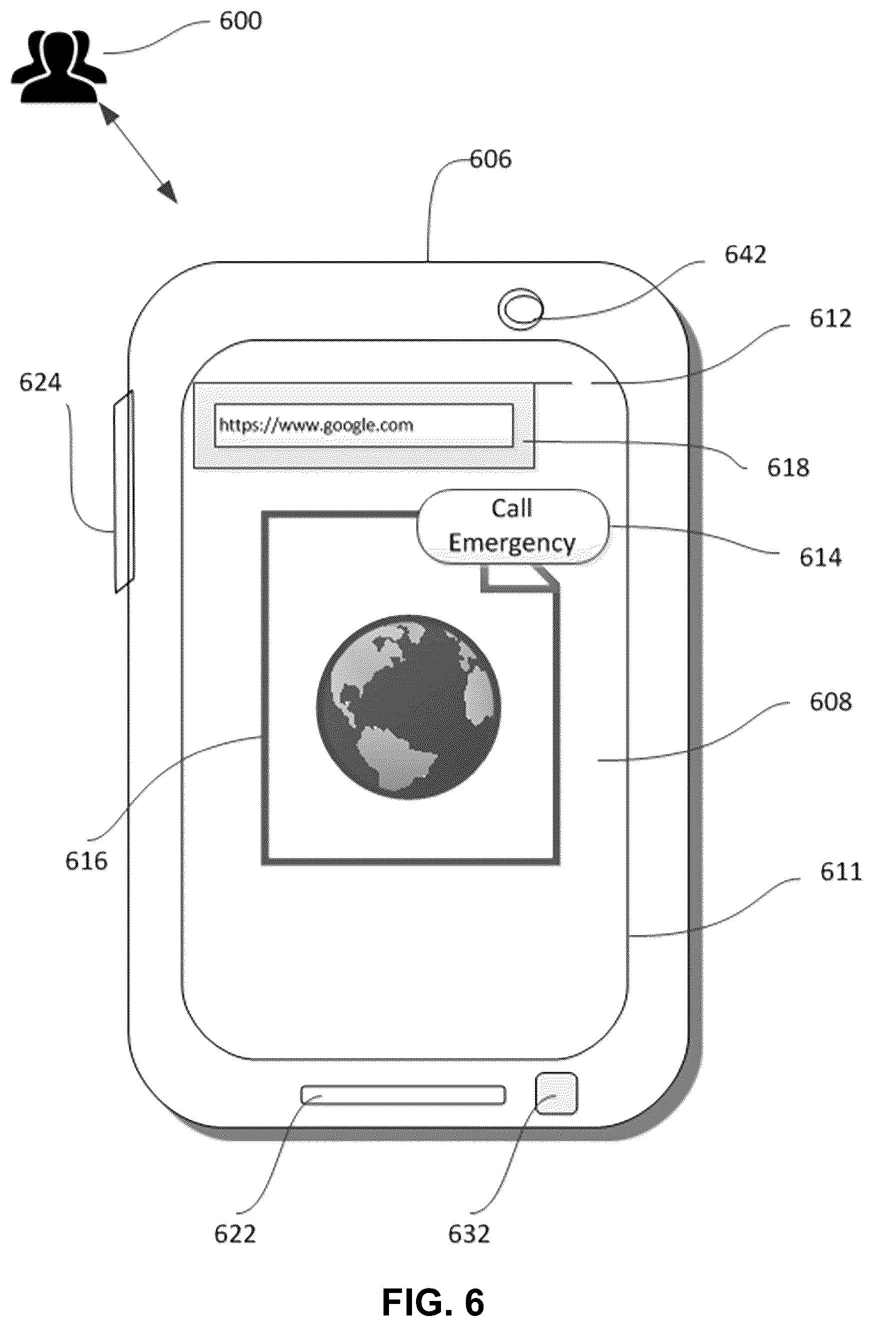 Patent US11832157 Figure 7 – Devices and methods for efficient emergency calling