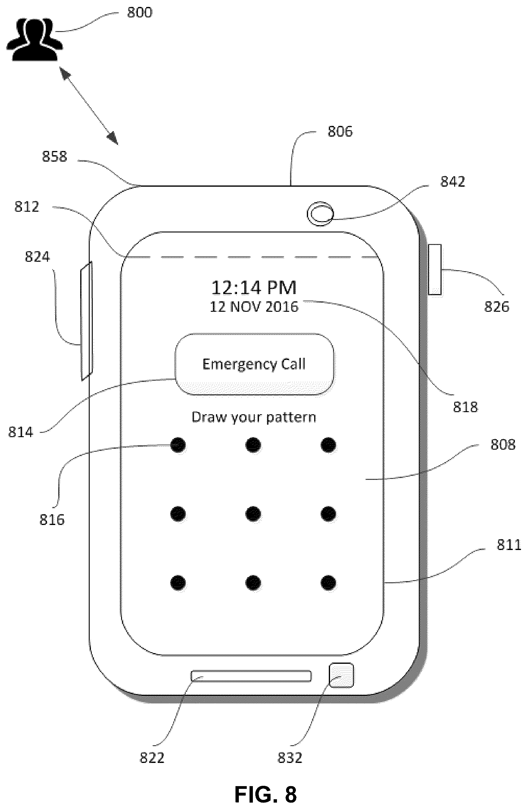 Patent US11832157 Figure 9 – Devices and methods for efficient emergency calling