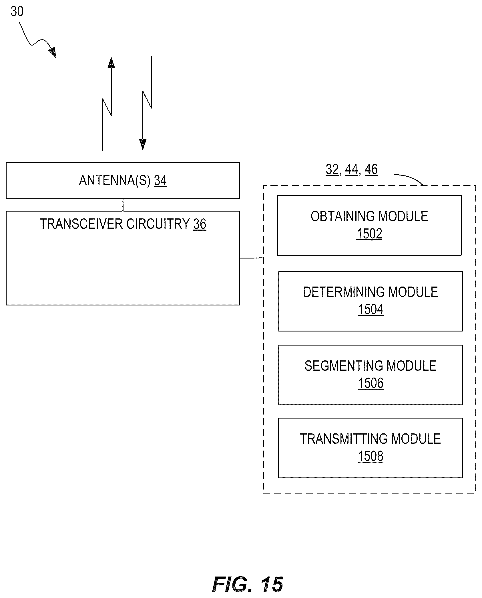 Patent US11832158 Figure 15 – Segmentation of PWS-message and associated area-information