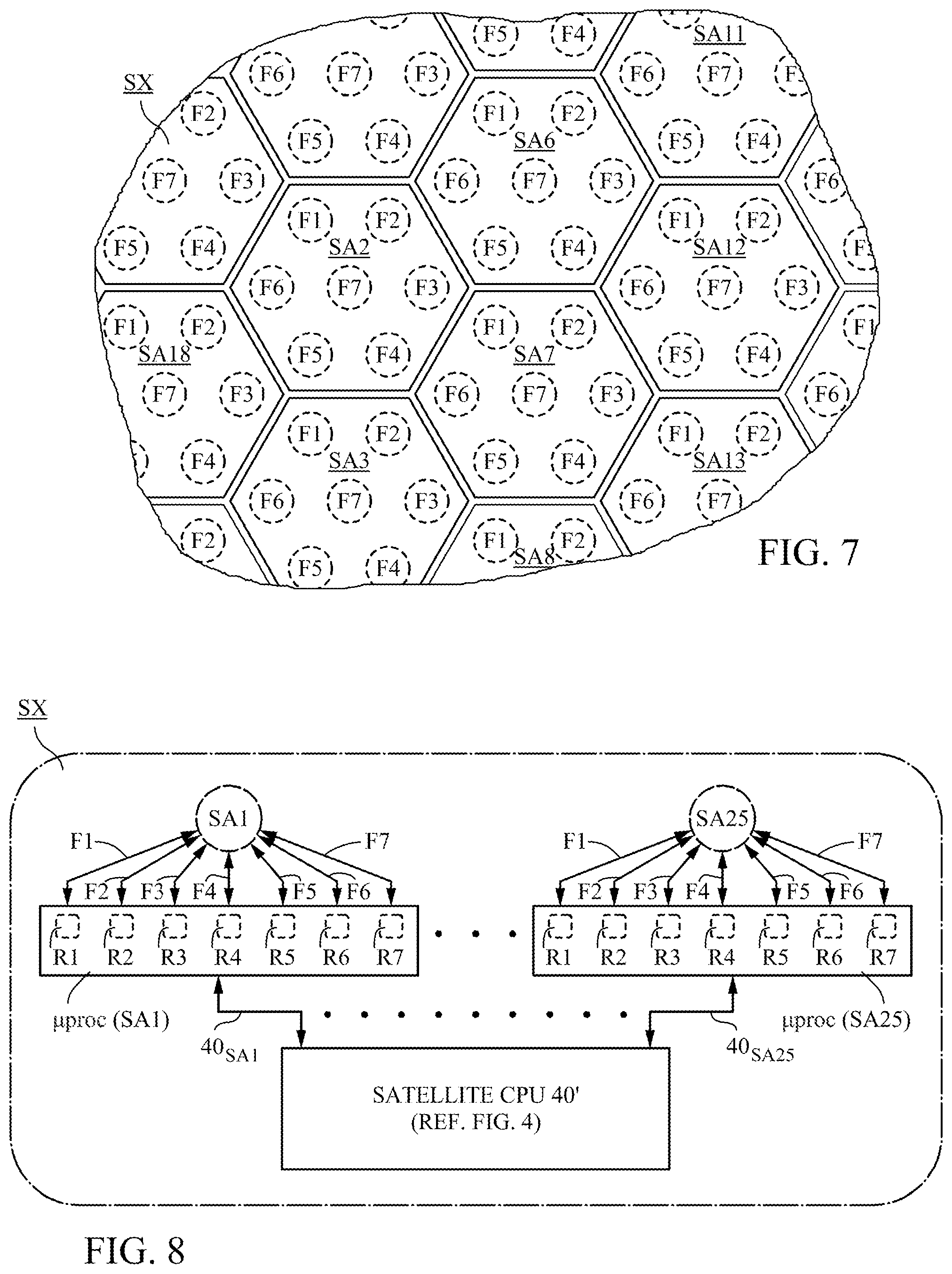 Patent US11832160 Figure 7 – Radio system using nodes with high gain antennas