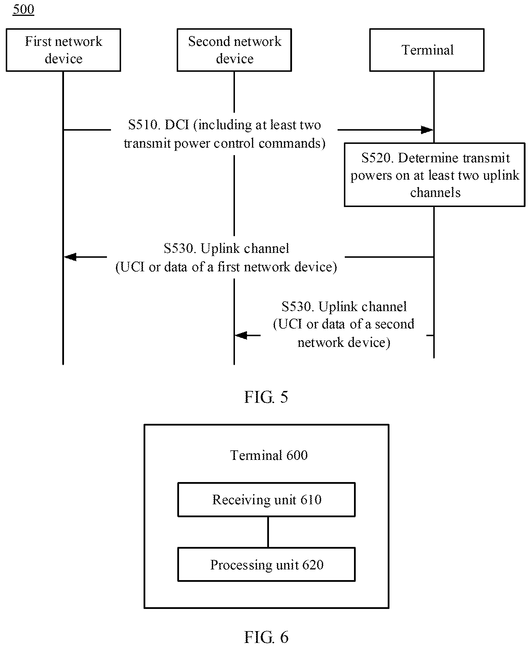 Patent US11832191 Figure 4 – Power control method, terminal, and network device