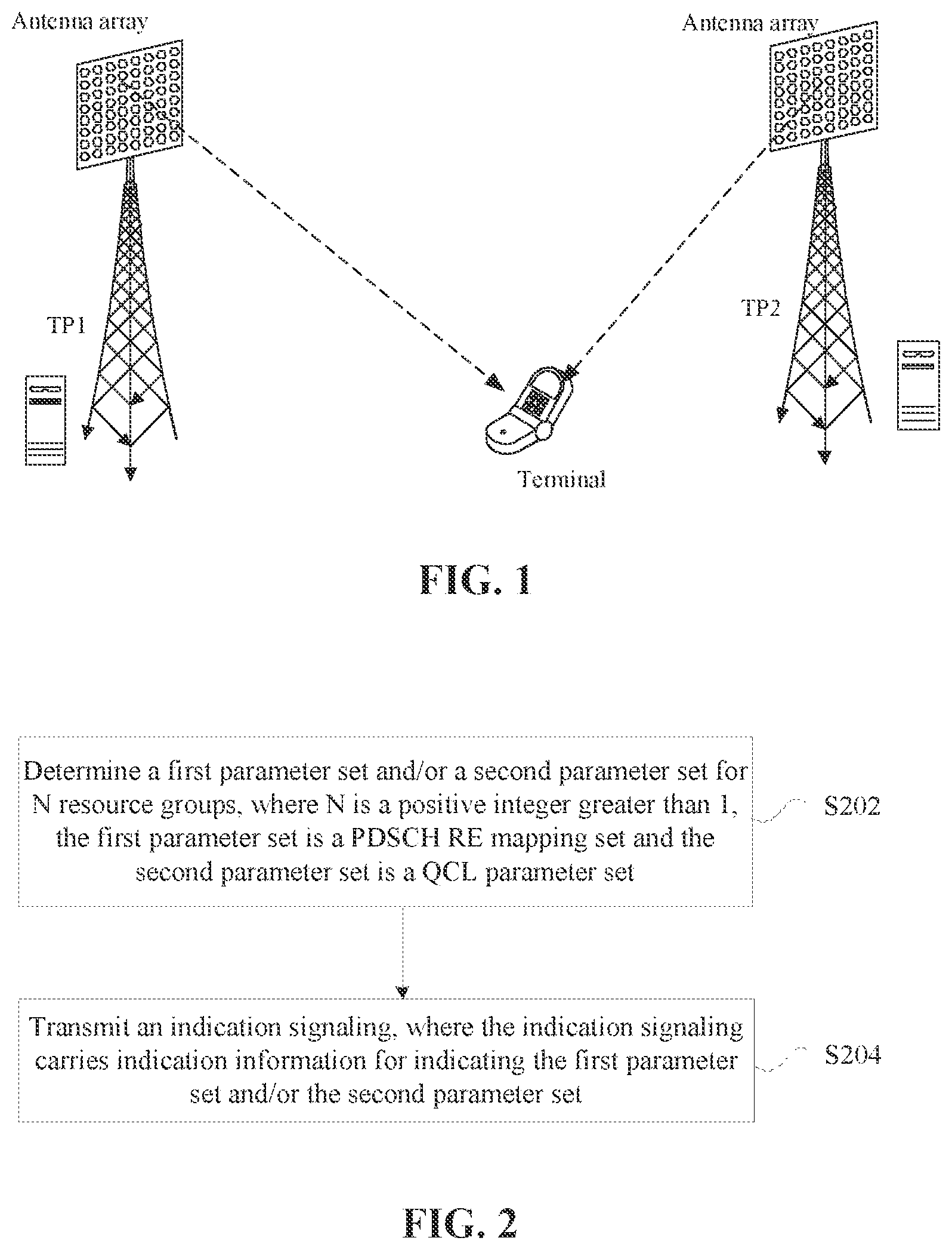 Patent US11832233 — Signaling transmitting and receiving methods, device, network-side device, terminal and storage medium — Figure 1
