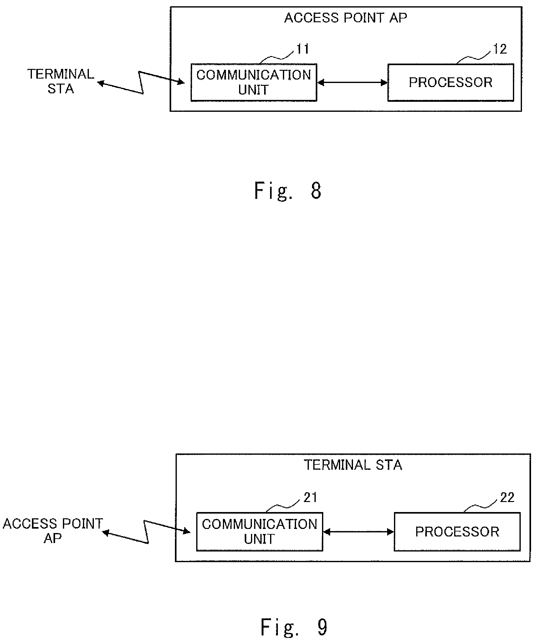 Patent US11832313 Figure 5 – Wireless LAN system, wireless LAN base station, wireless LAN terminal, and communication method