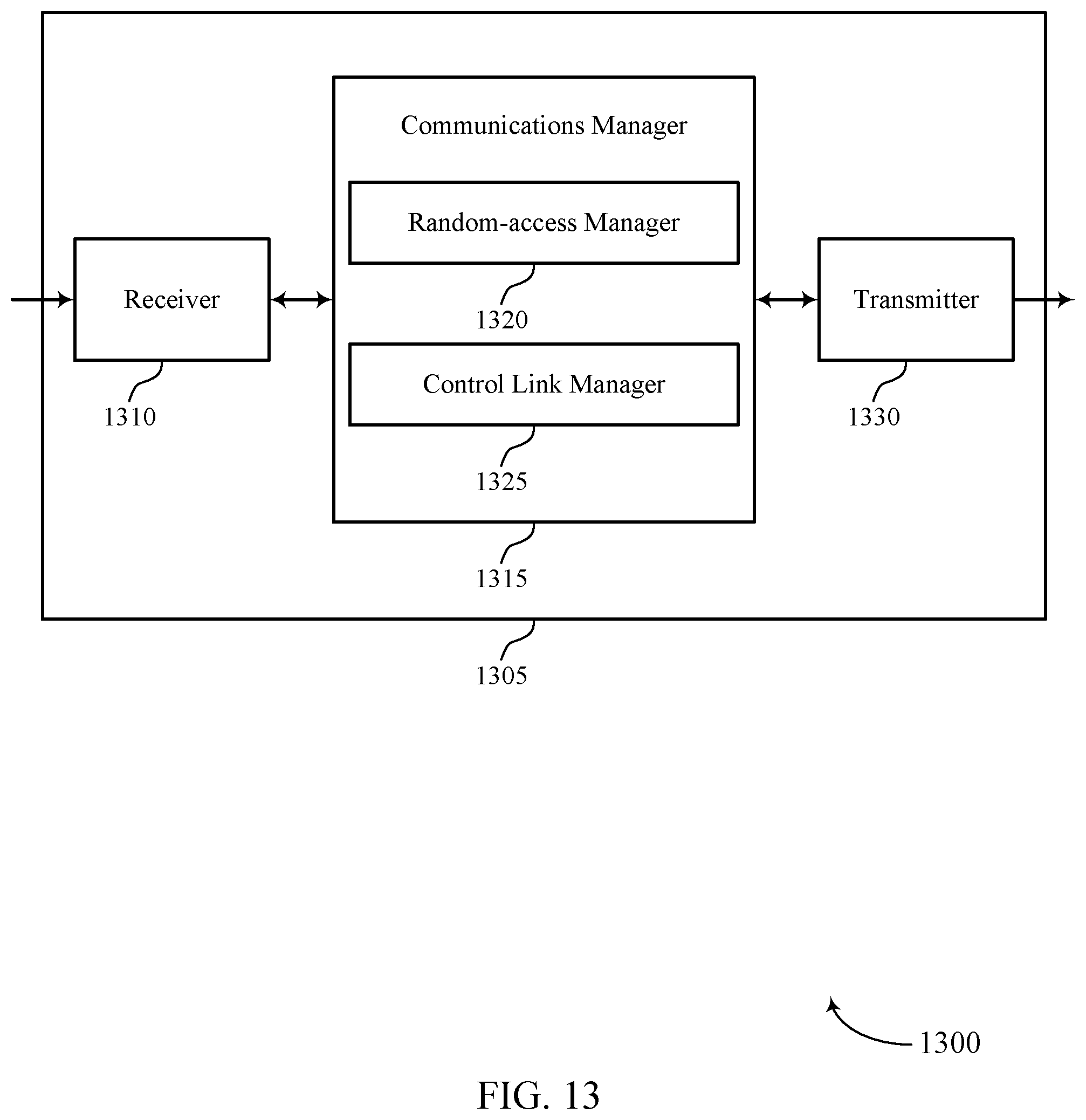 Patent US11832328 Figure 13 – Control link for low-power and simplified transceiver