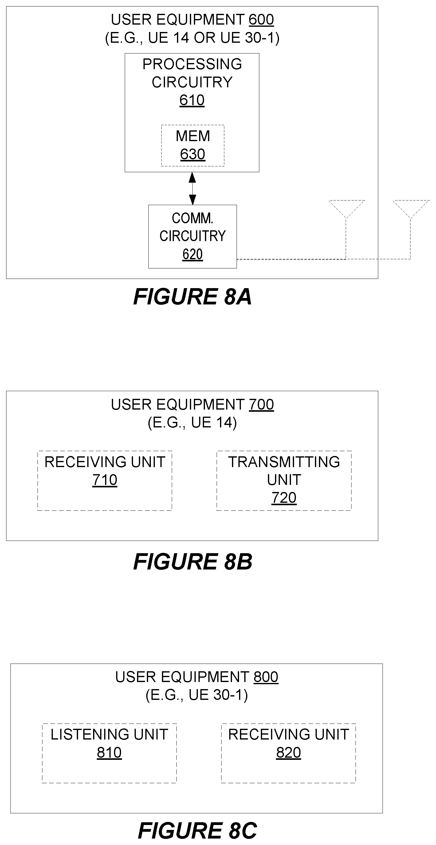 Patent US11832332 Figure 8 – Resuming a connection in a wireless communication system