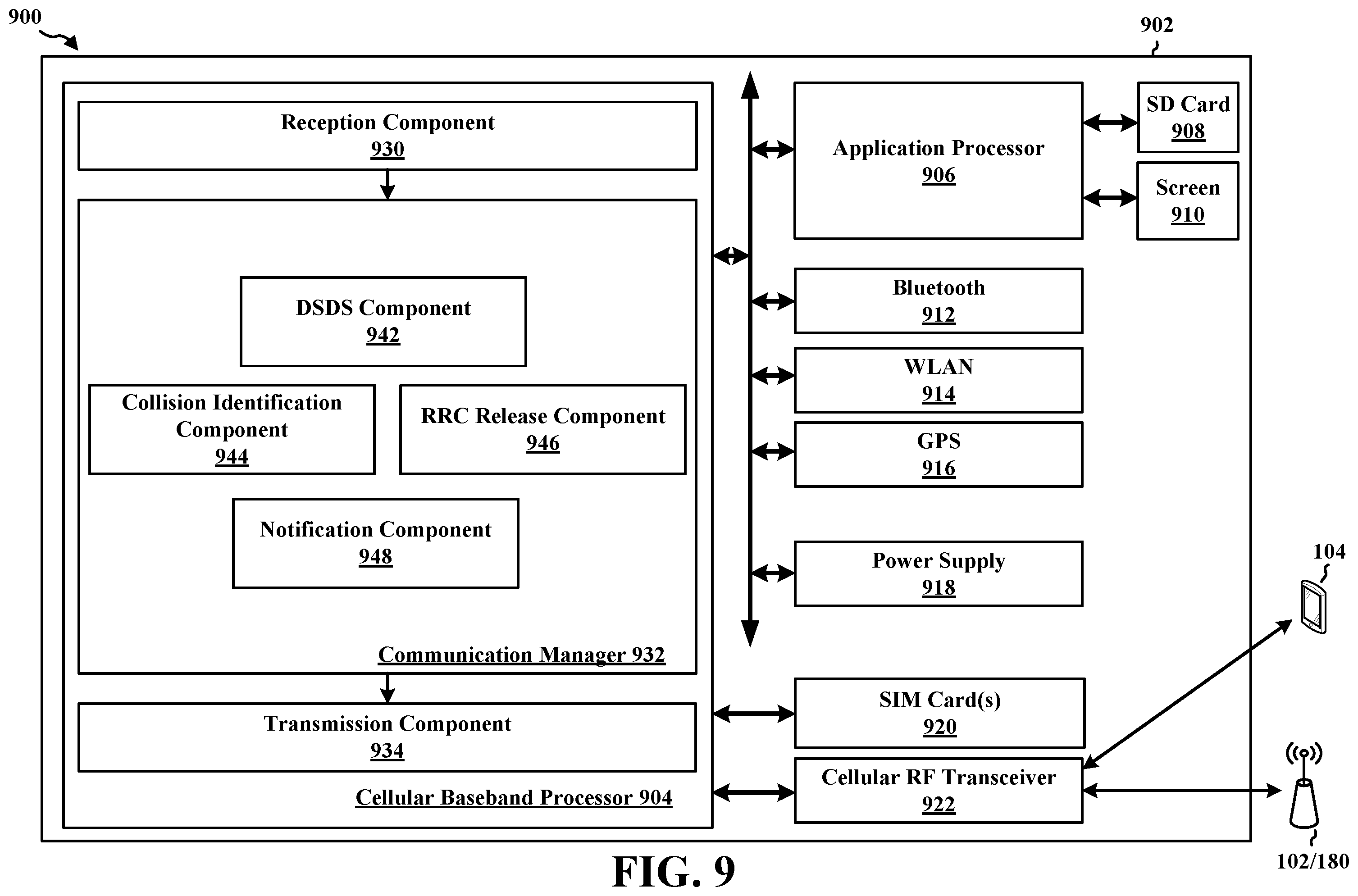 Patent US11832336 Figure 9 – CDRX and IDRX collisions