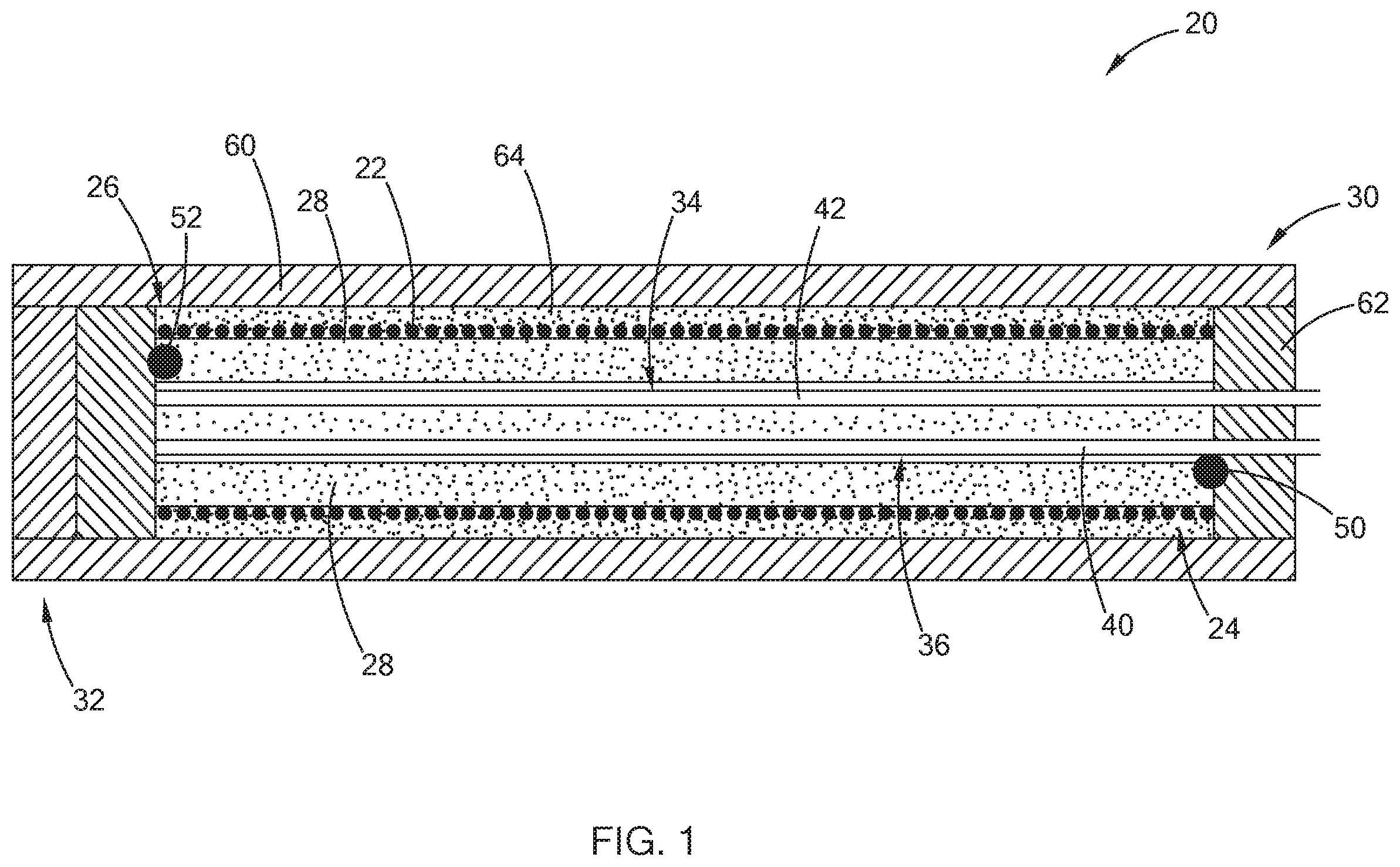 Patent US11832356 Figure 1 – Resistive heater with temperature sensing power pins