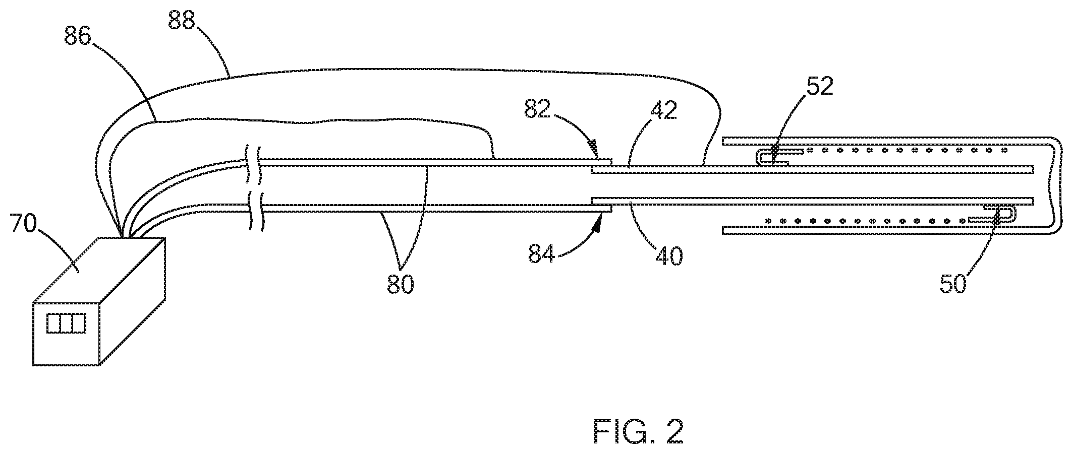 Patent US11832356 Figure 2 – Resistive heater with temperature sensing power pins