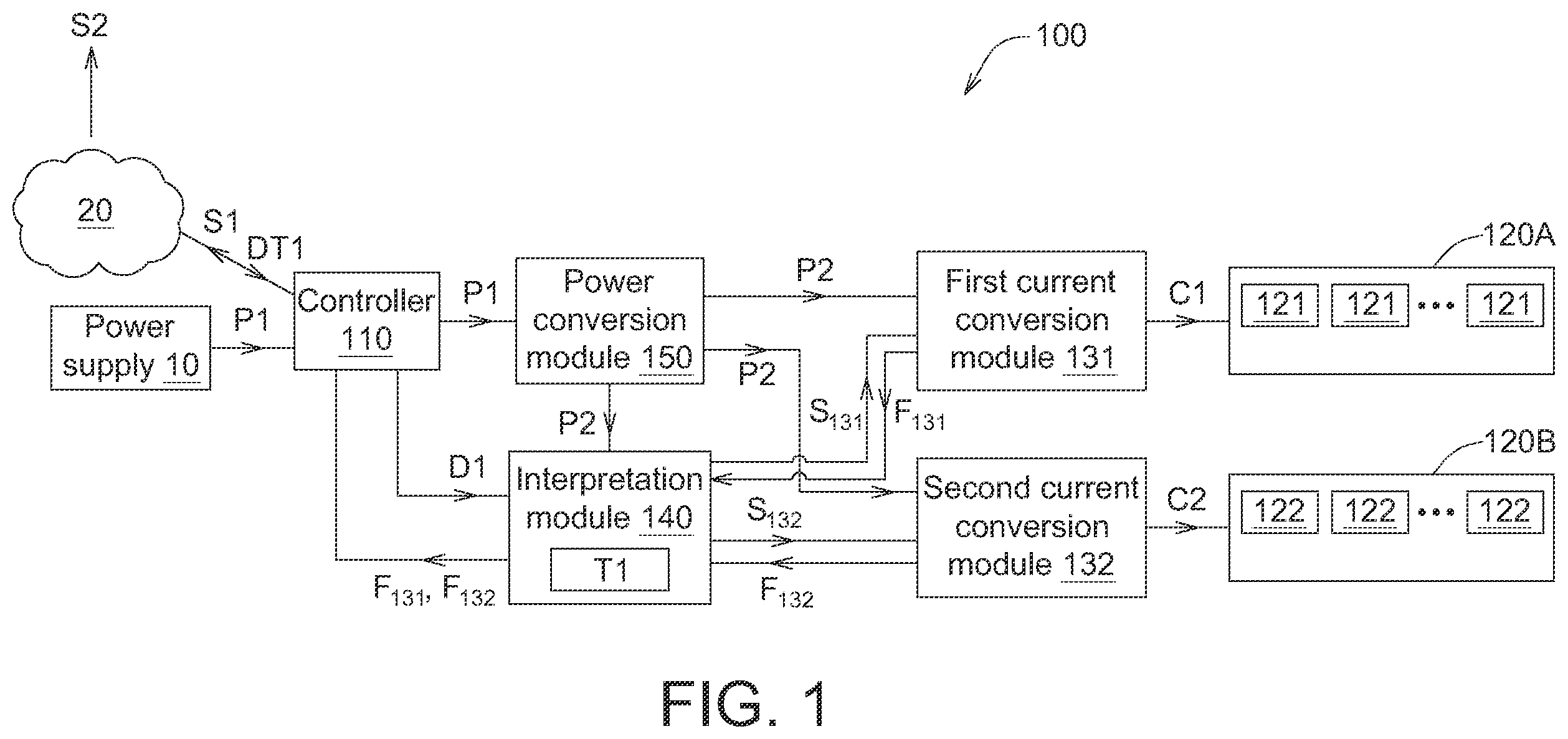 Patent US11832360 Figure 1 – Lamp device and light-emitting control method thereof