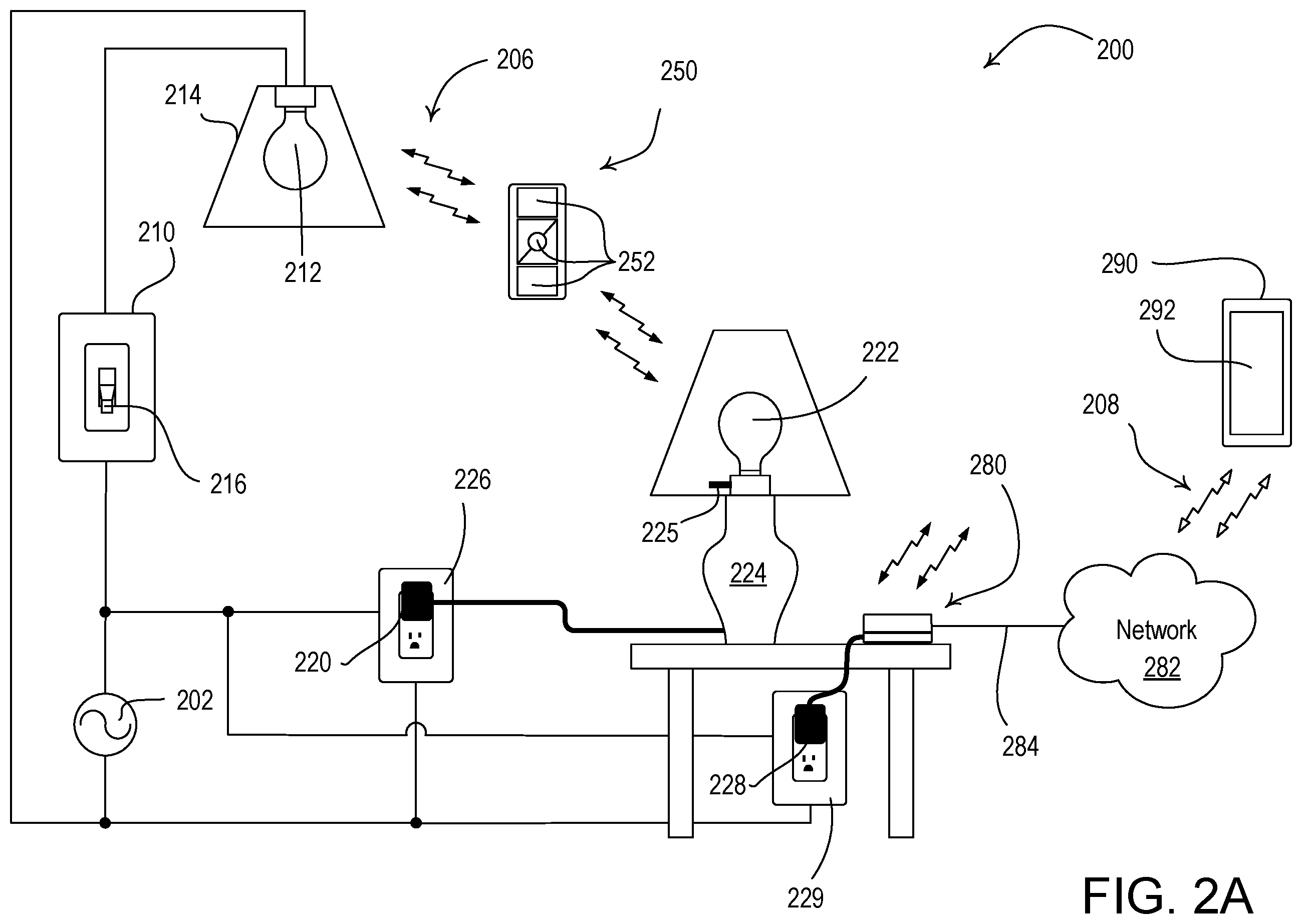 Patent US11832368 Figure 2 – State retention load control system