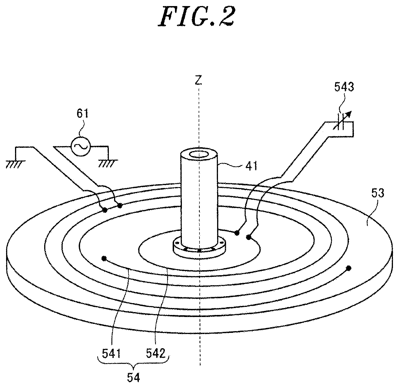 Patent US11832373 Figure 2 – Plasma processing apparatus