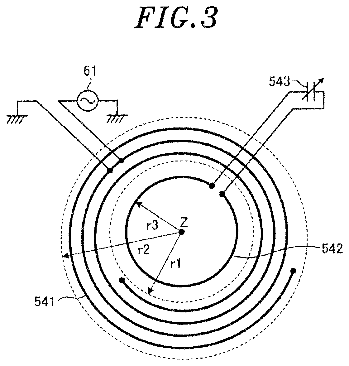 Patent US11832373 Figure 3 – Plasma processing apparatus