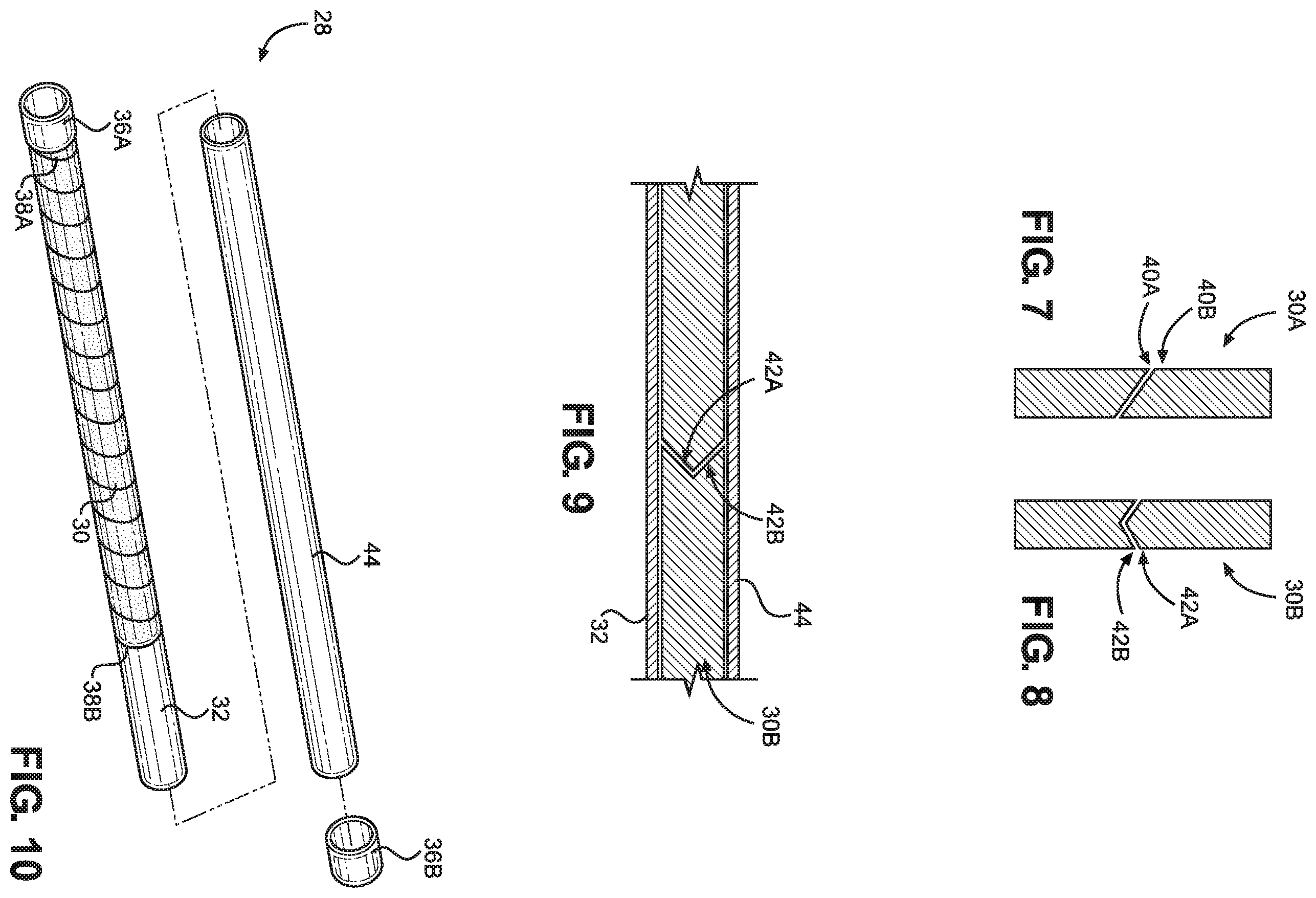 Patent US11832374 Figure 3 – Method of making an annular radioisotope target having a helical coil-shaped foil ribbon between cladding tubes