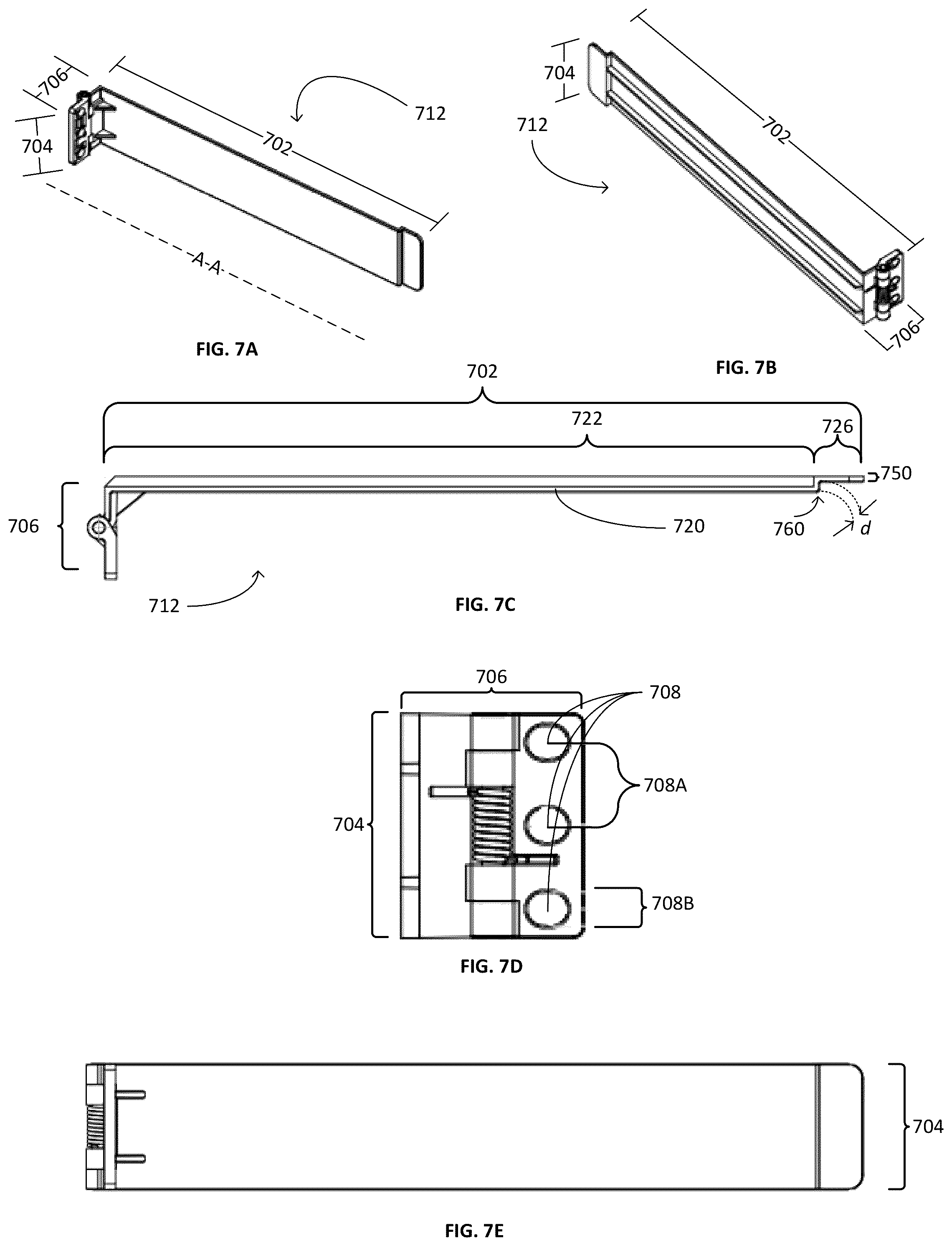 Patent US11832376 Figure 8 – Fold away blanking panel system