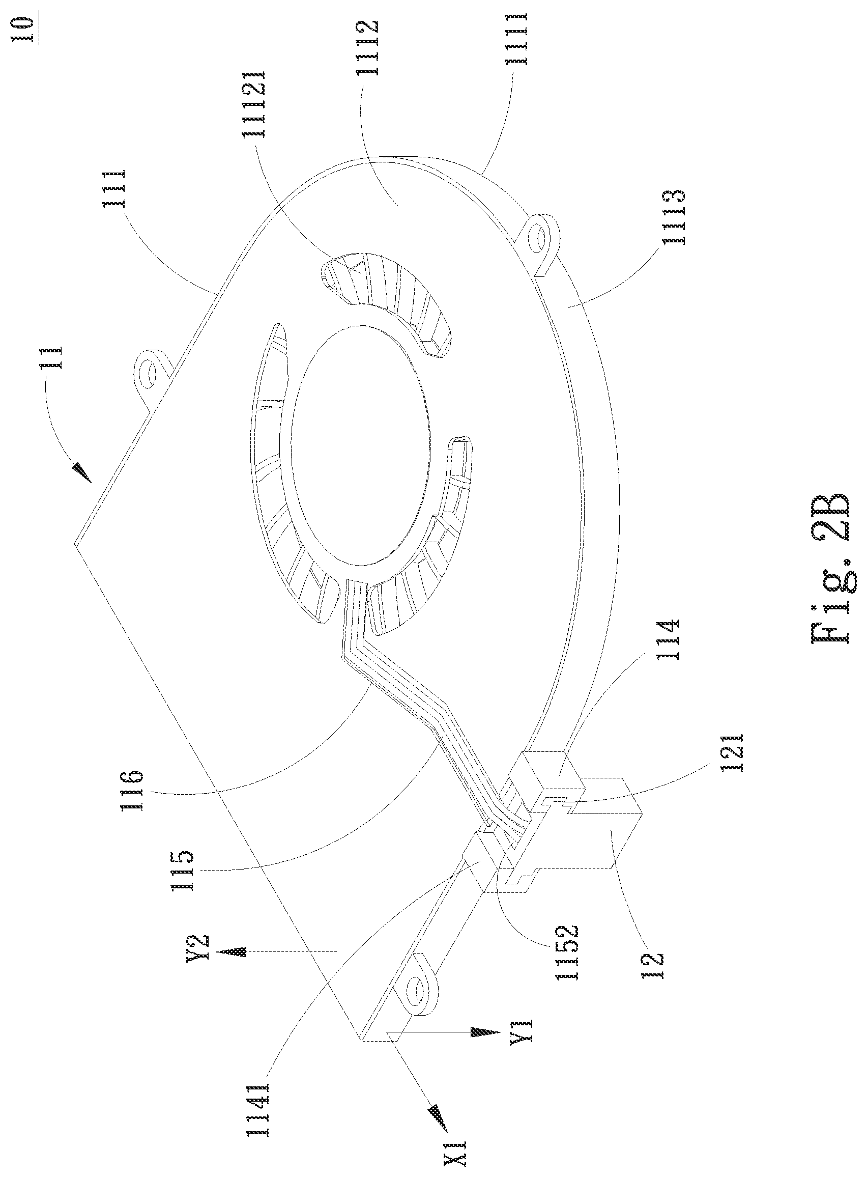 Patent US11832380 Figure 3 – Fan structure automatically mountable on a system circuit board