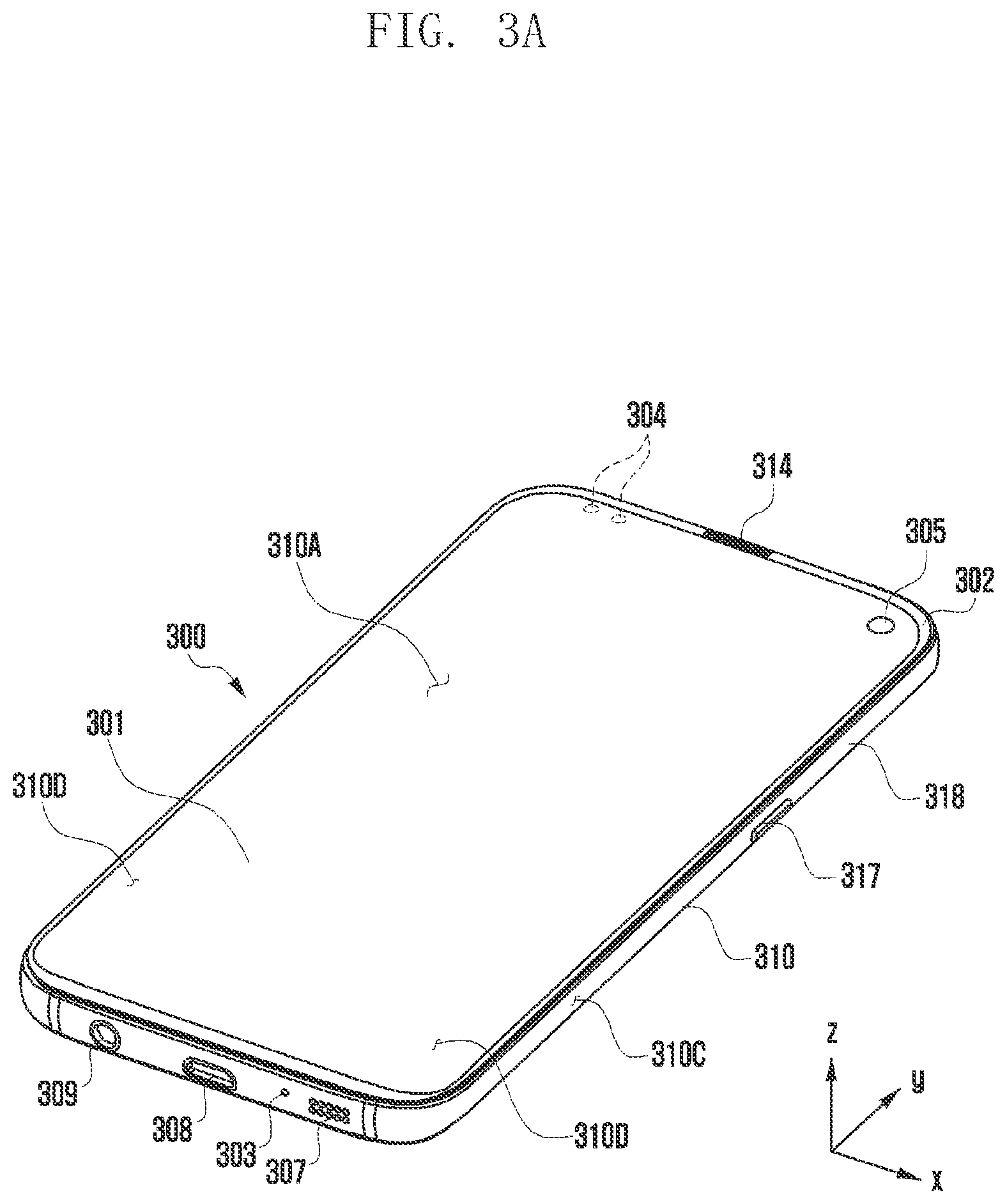 Patent US11832381 Figure 3 – Electronic device including antenna and heat dissipation structure