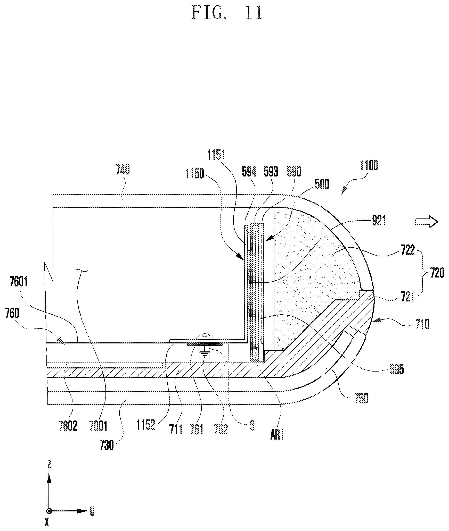 Patent US11832381 Figure 16 – Electronic device including antenna and heat dissipation structure