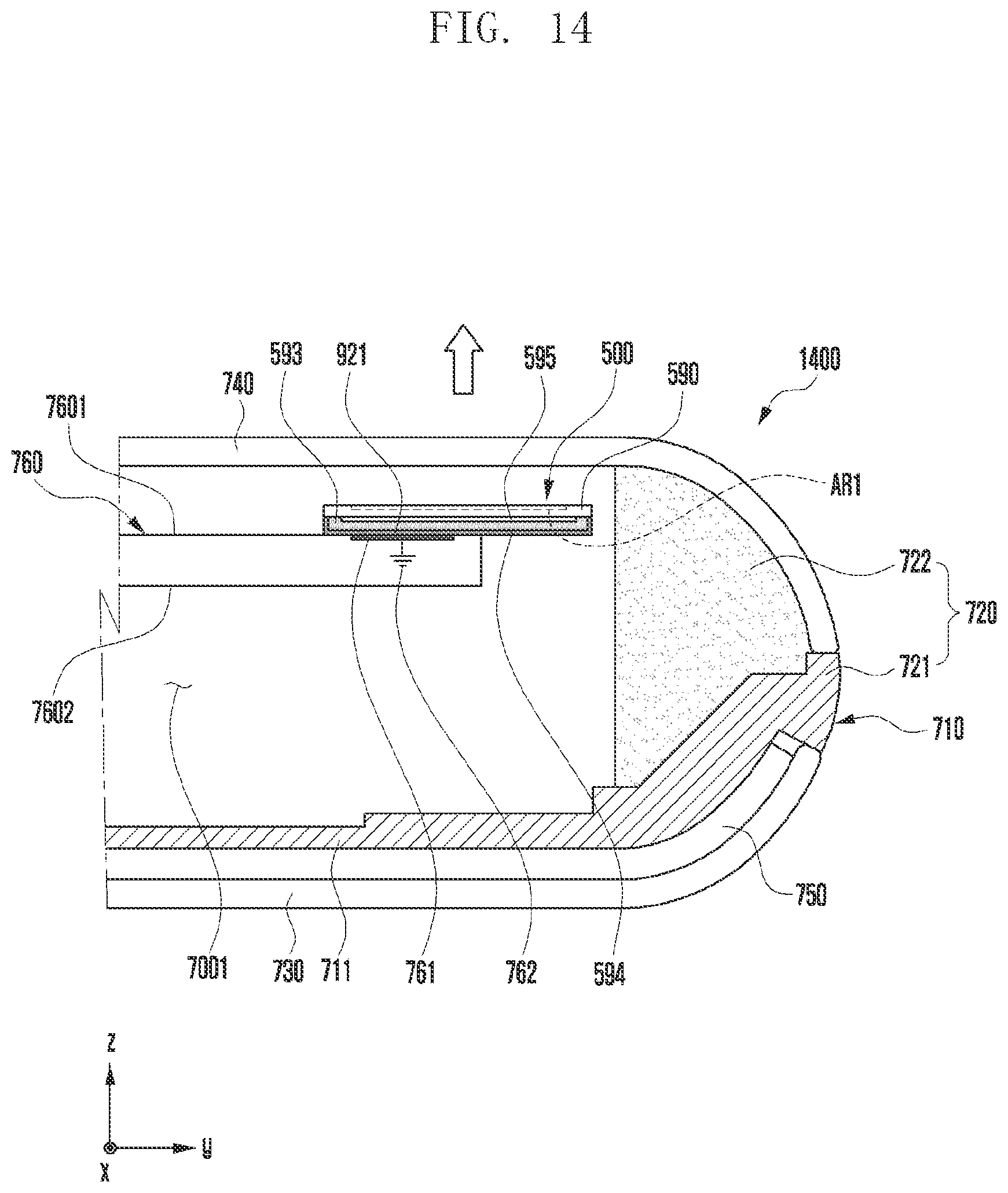 Patent US11832381 Figure 19 – Electronic device including antenna and heat dissipation structure