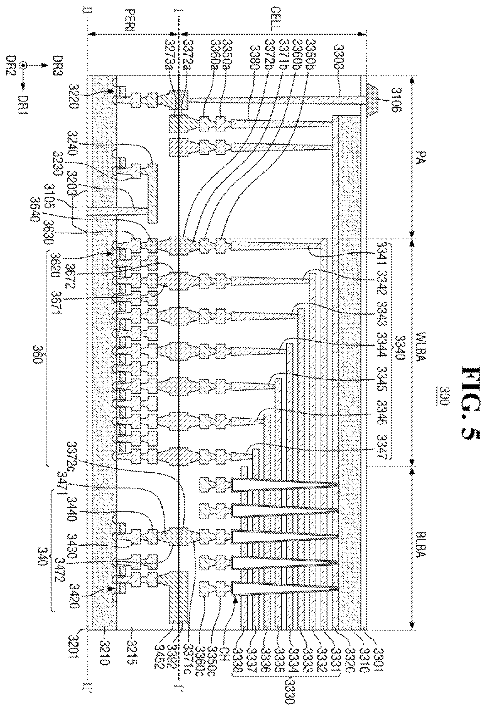 Patent US11832382 Figure 5 – Printed circuit board and a storage system including the same