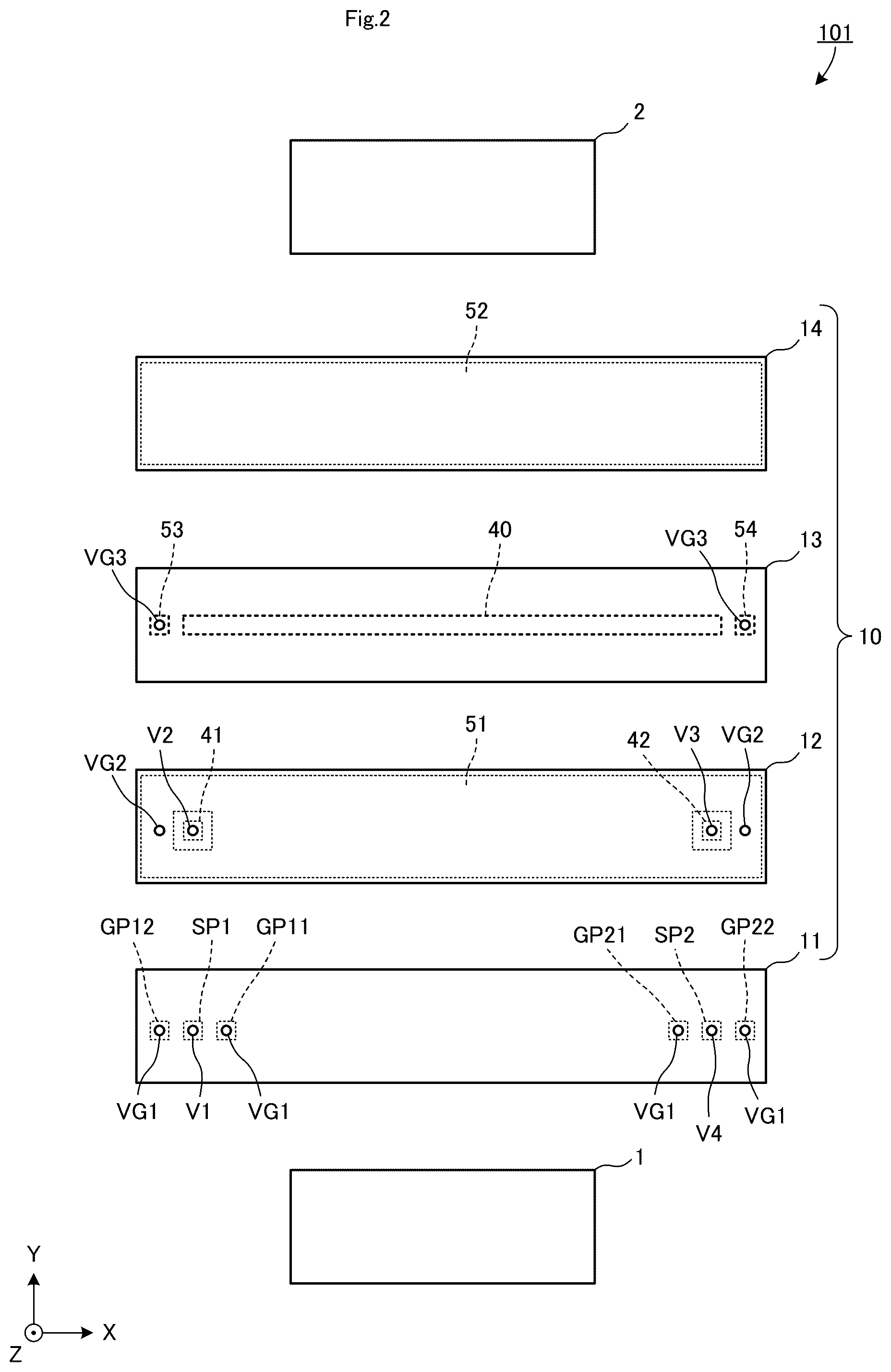 Patent US11832384 Figure 2 – Multilayer resin substrate and method of manufacturing multilayer resin substrate
