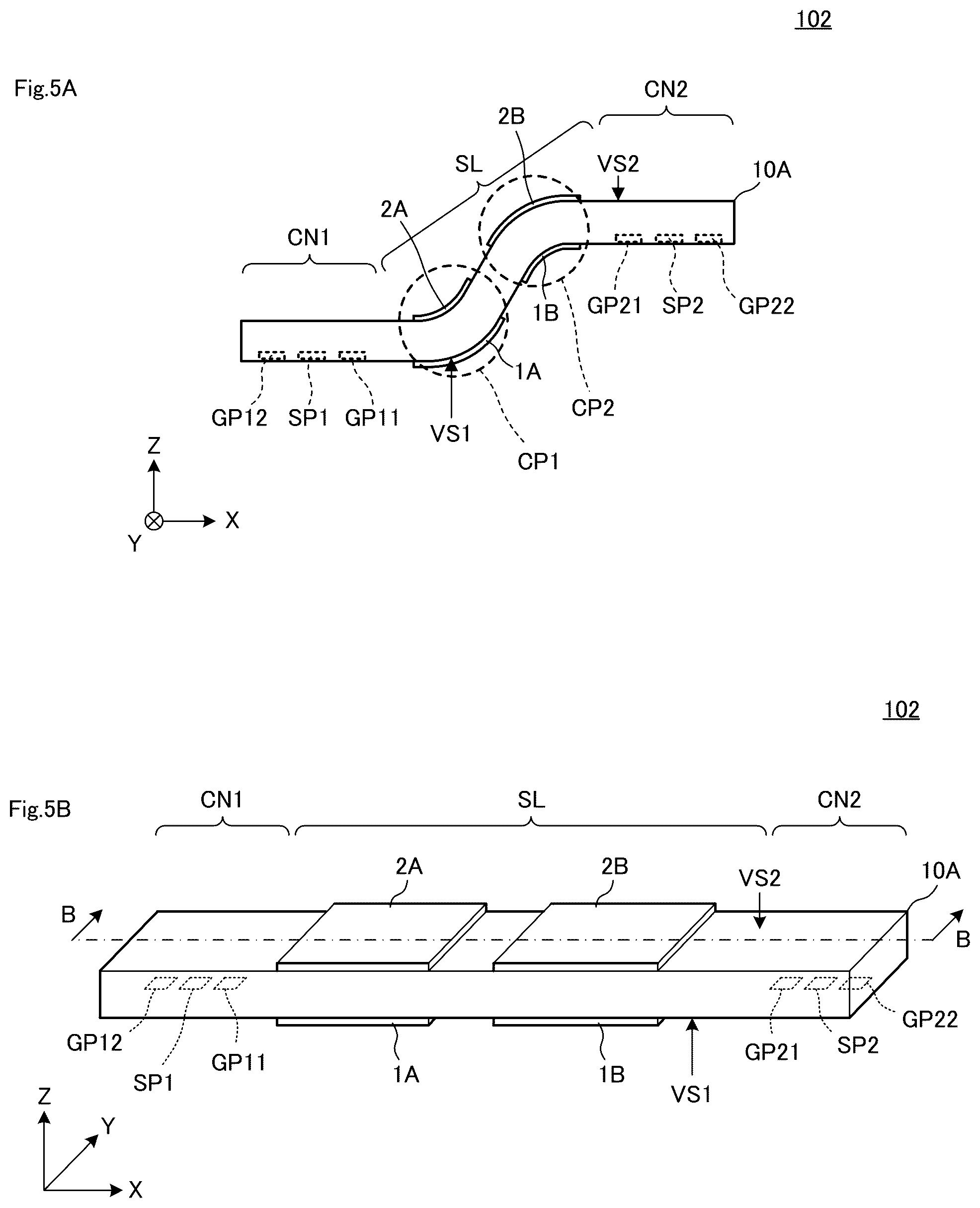 Patent US11832384 Figure 5 – Multilayer resin substrate and method of manufacturing multilayer resin substrate