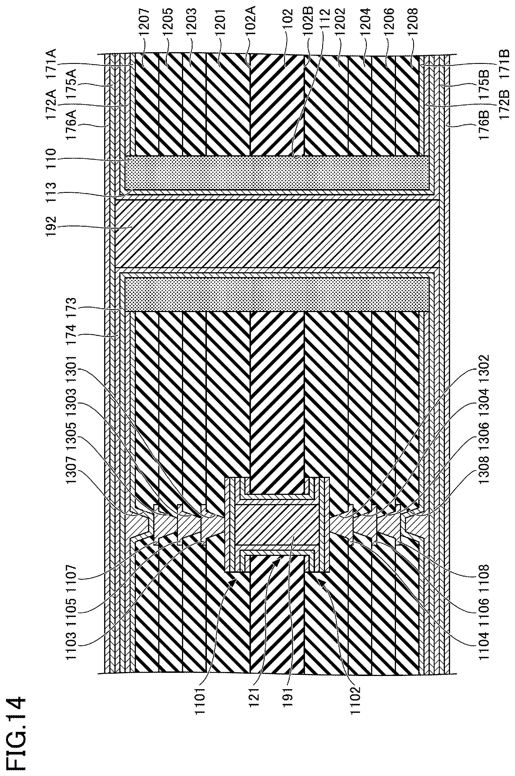 Patent US11832388 Figure 14 – Wiring board