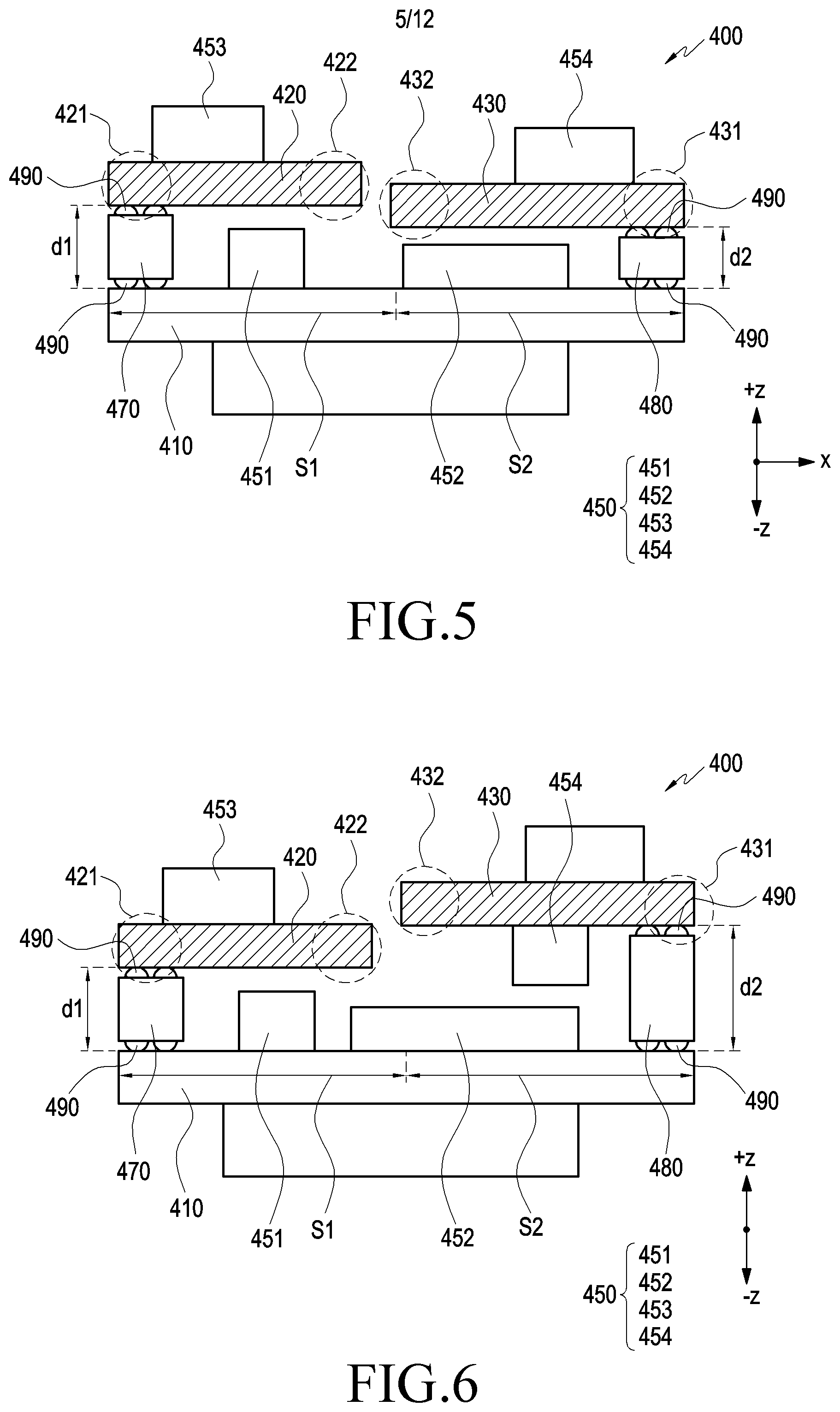 Patent US11832389 Figure 5 – Printed circuit module and electronic device including the same