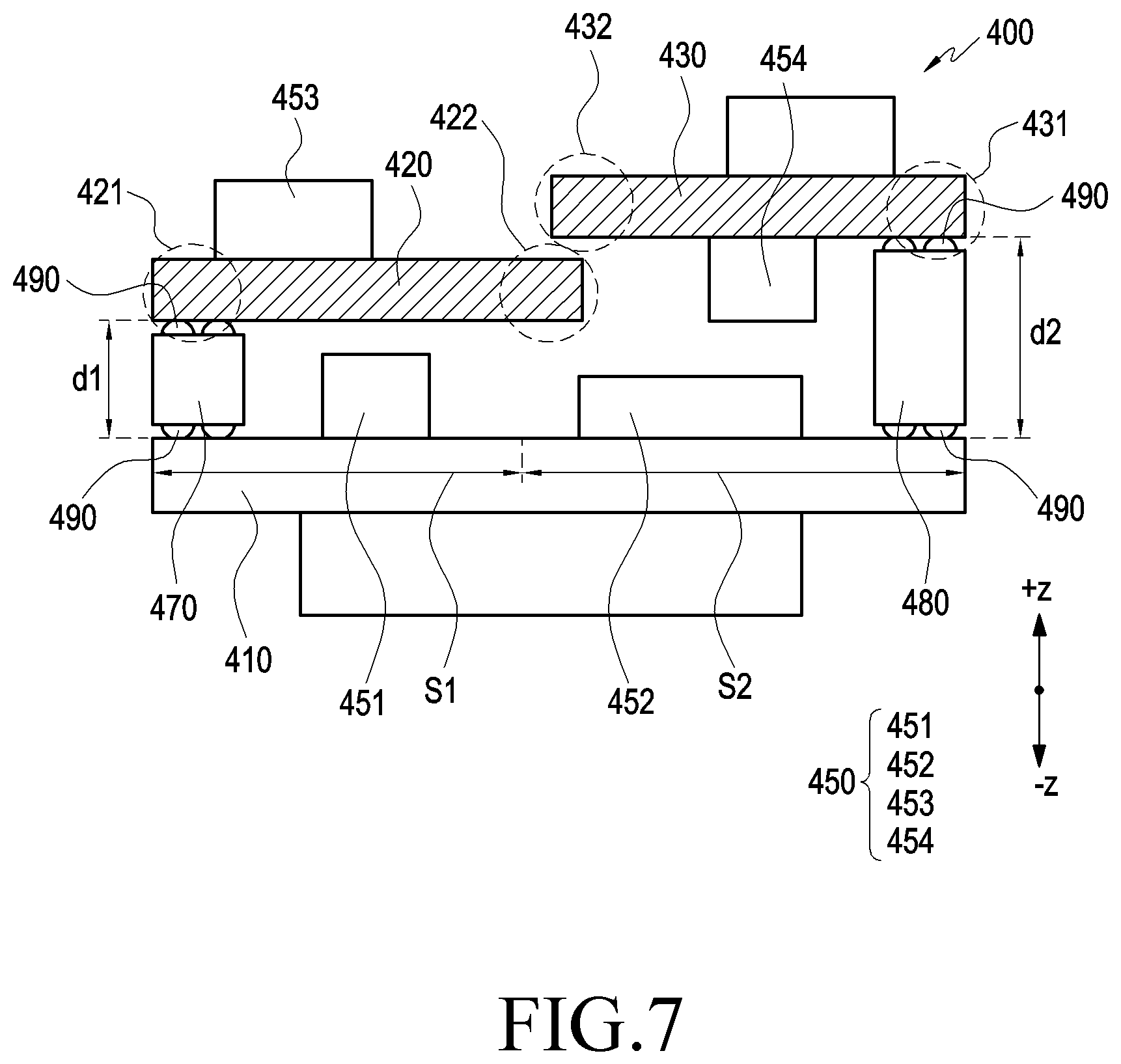 Patent US11832389 Figure 6 – Printed circuit module and electronic device including the same