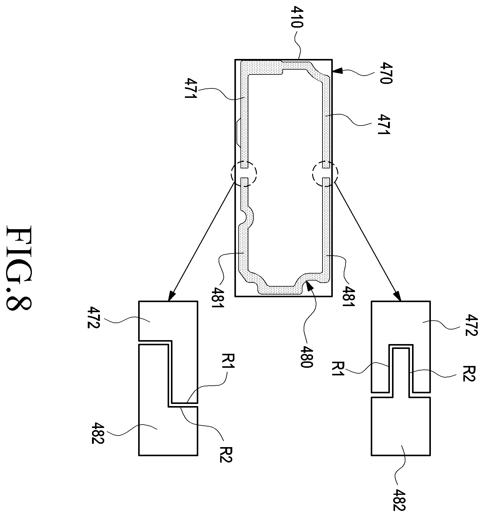 Patent US11832389 Figure 7 – Printed circuit module and electronic device including the same