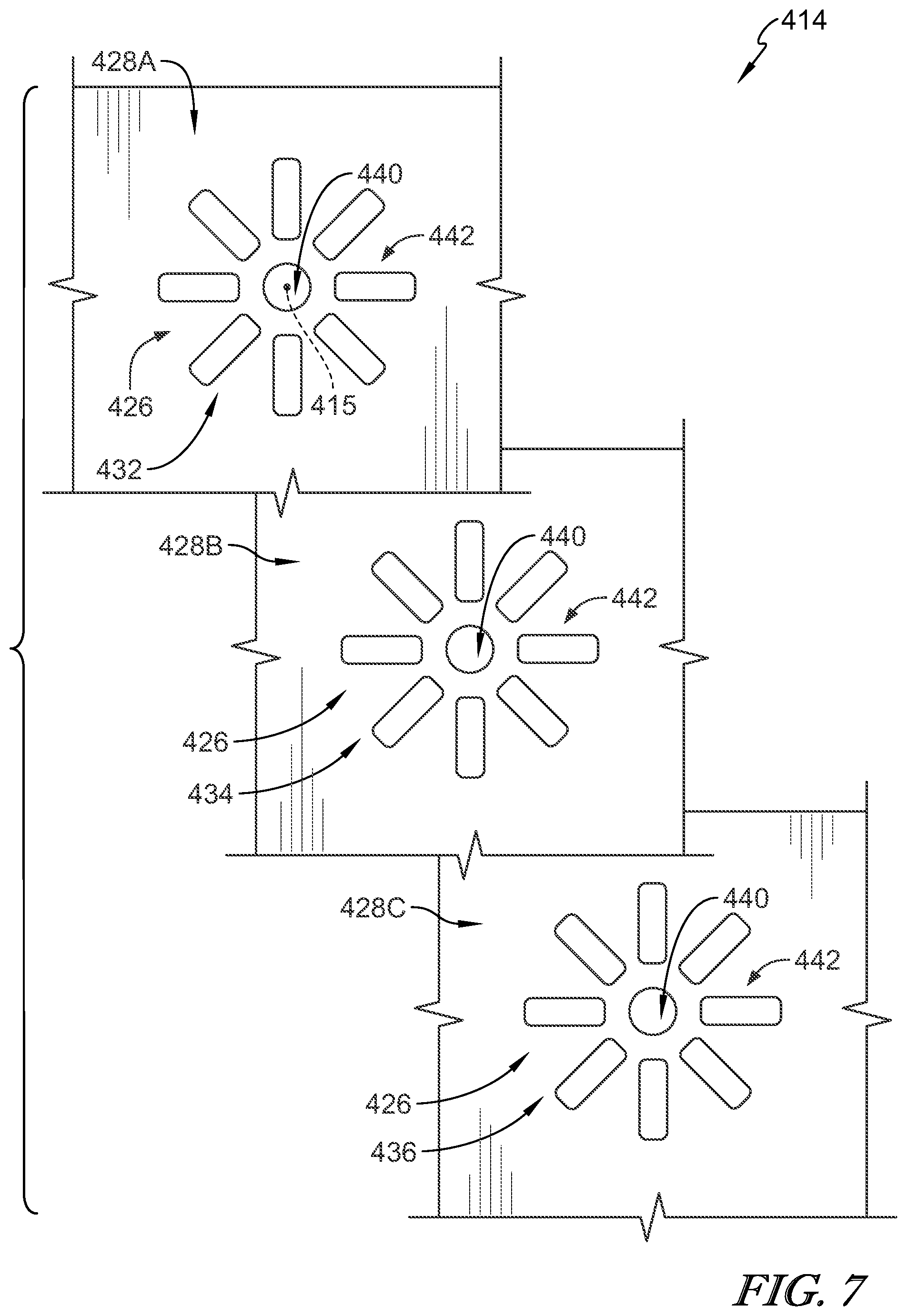 Patent US11832390 Figure 5 – Multilayer copper bus bars with soldered through hole components