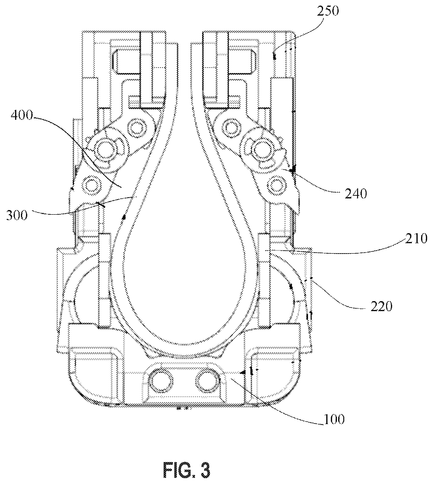Patent US11832405 Figure 3 – Rotating module and electronic device