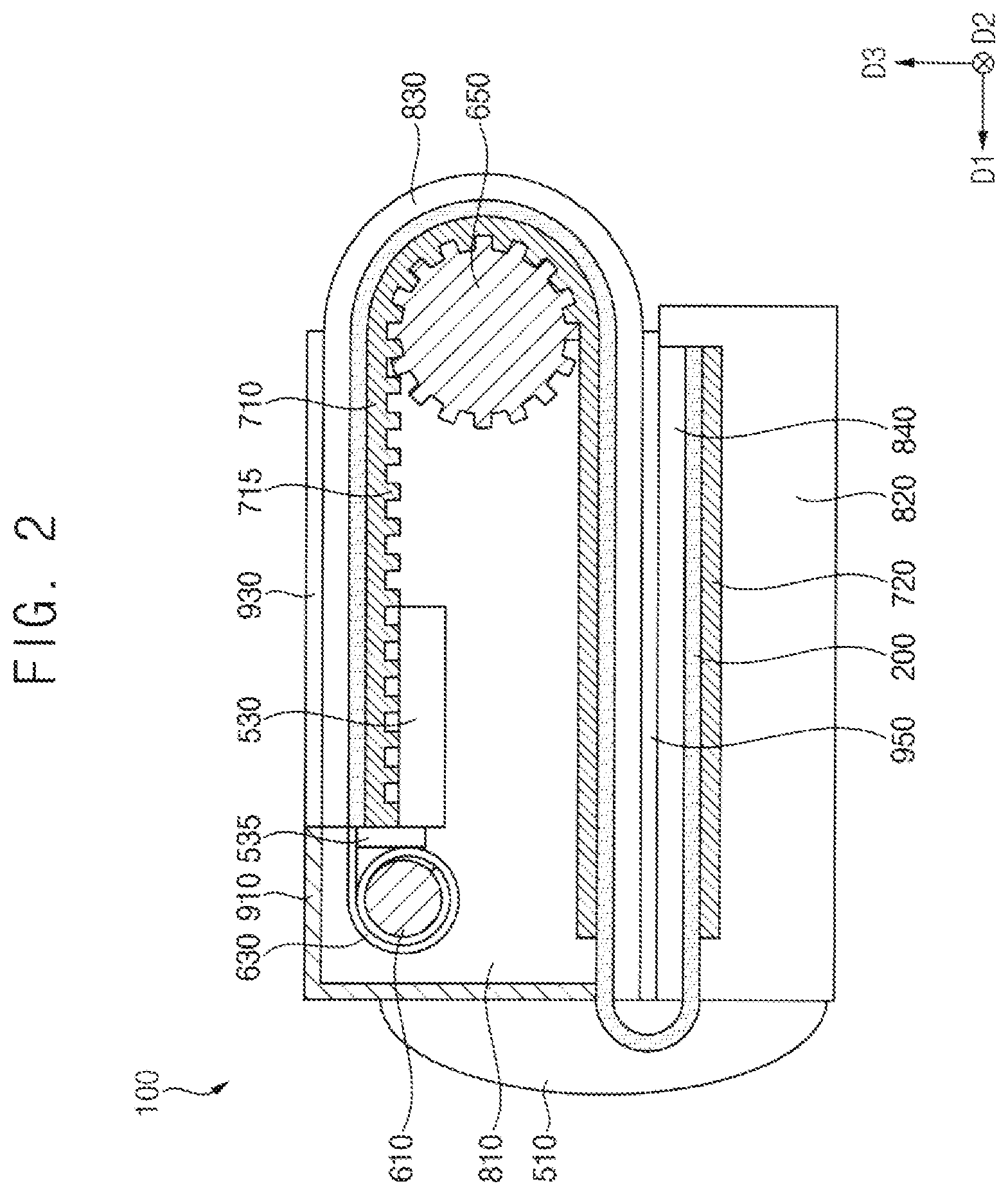 Patent US11832406 Figure 2 – Display device