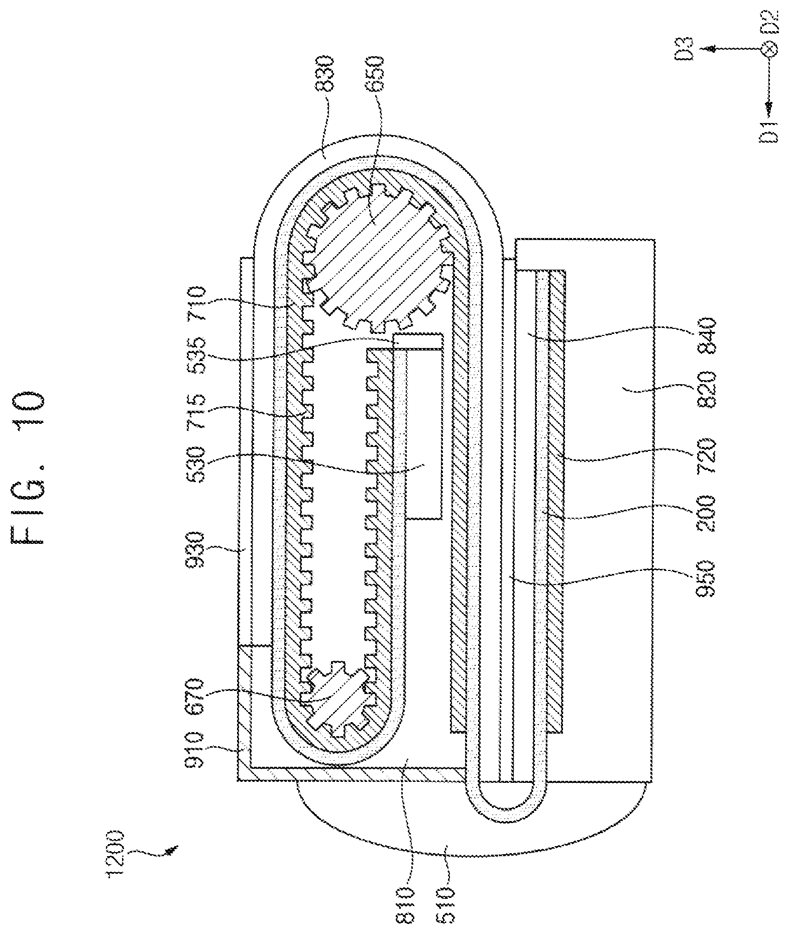 Patent US11832406 Figure 10 – Display device