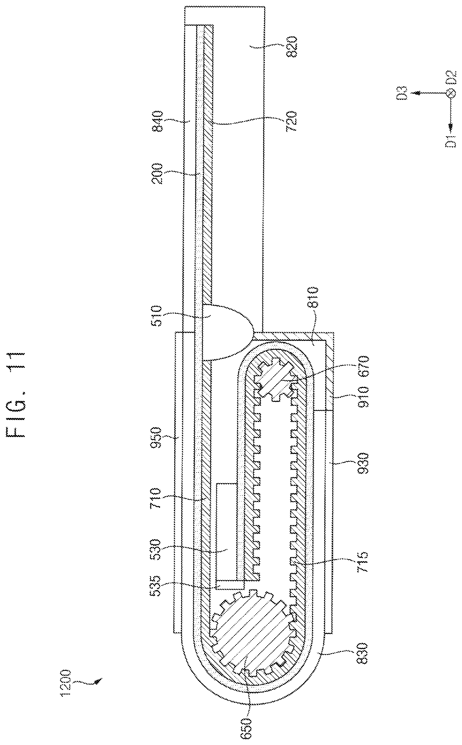 Patent US11832406 Figure 11 – Display device