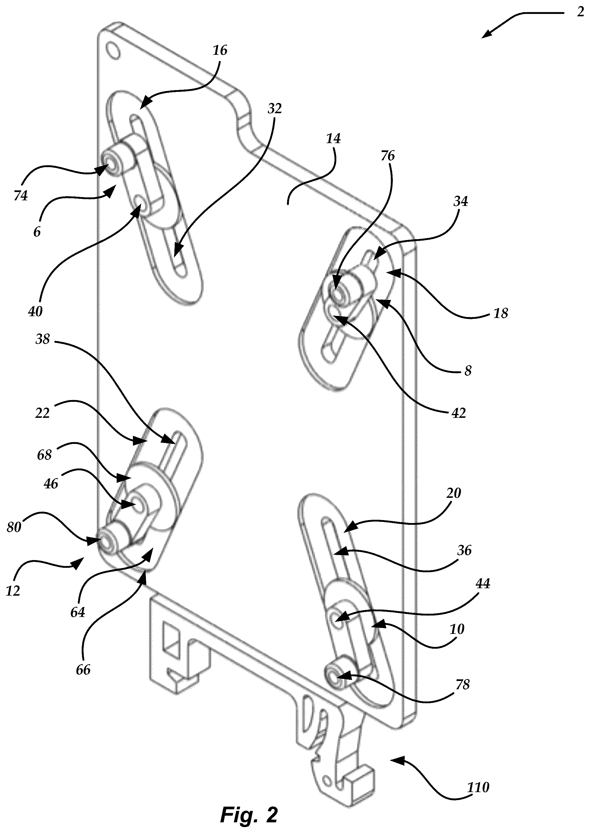 Patent US11832412 Figure 2 – Universal mounting device for printed circuit boards