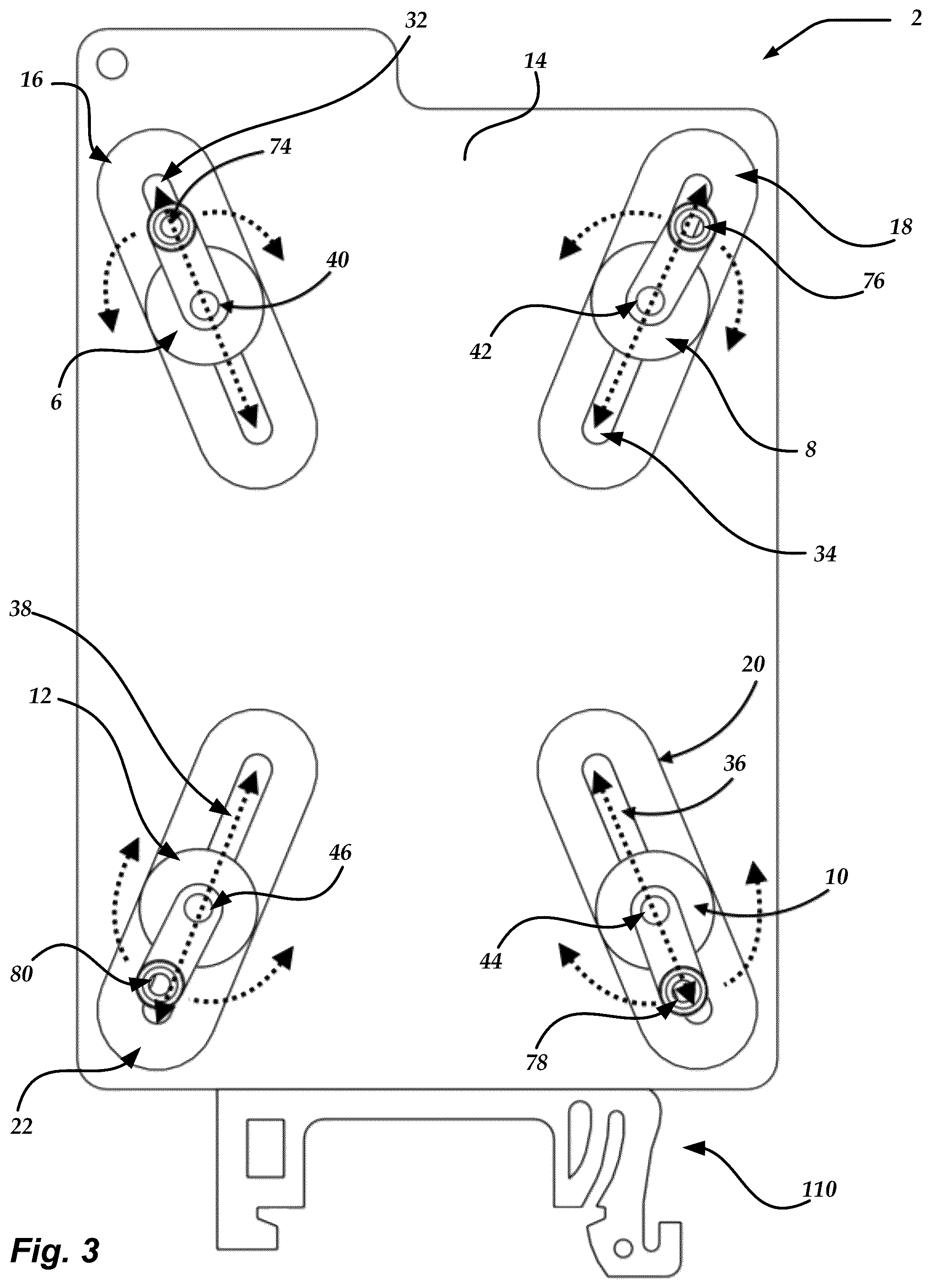 Patent US11832412 Figure 3 – Universal mounting device for printed circuit boards