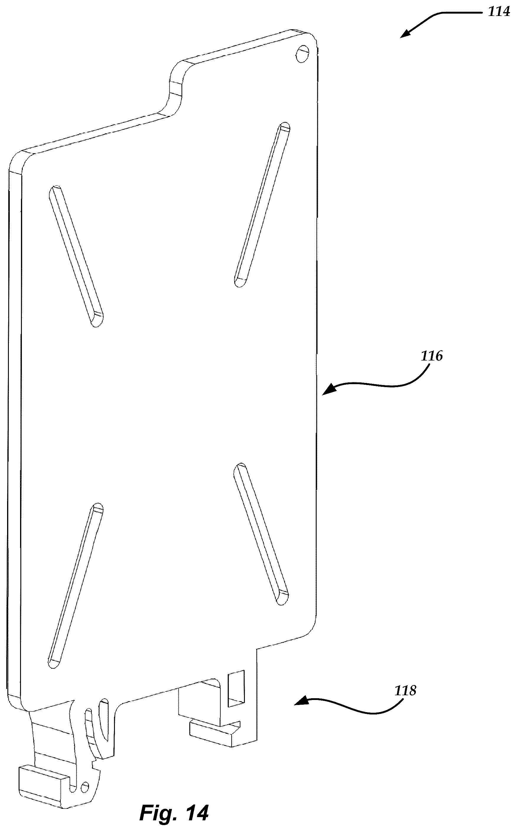Patent US11832412 Figure 14 – Universal mounting device for printed circuit boards