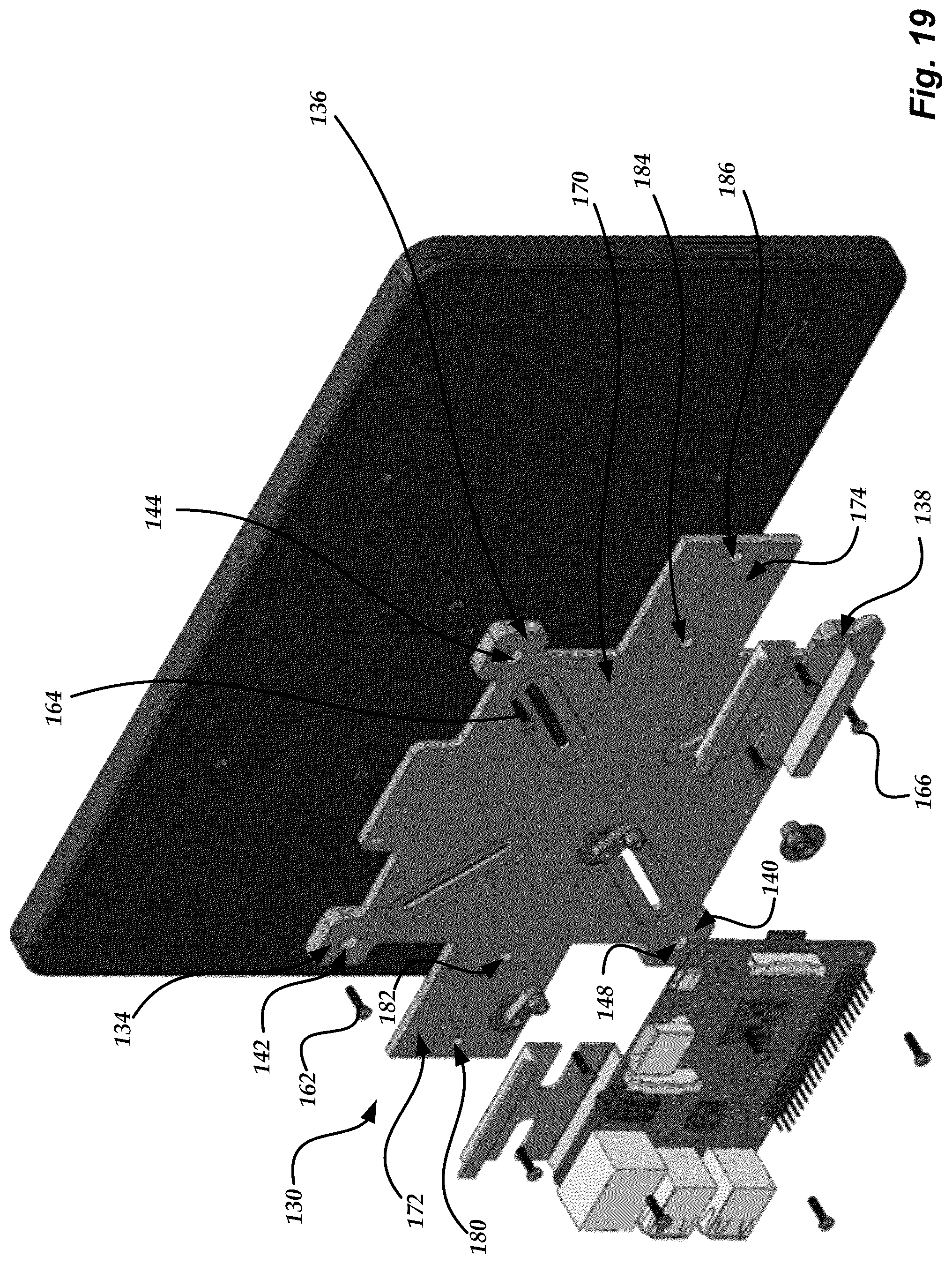 Patent US11832412 Figure 19 – Universal mounting device for printed circuit boards