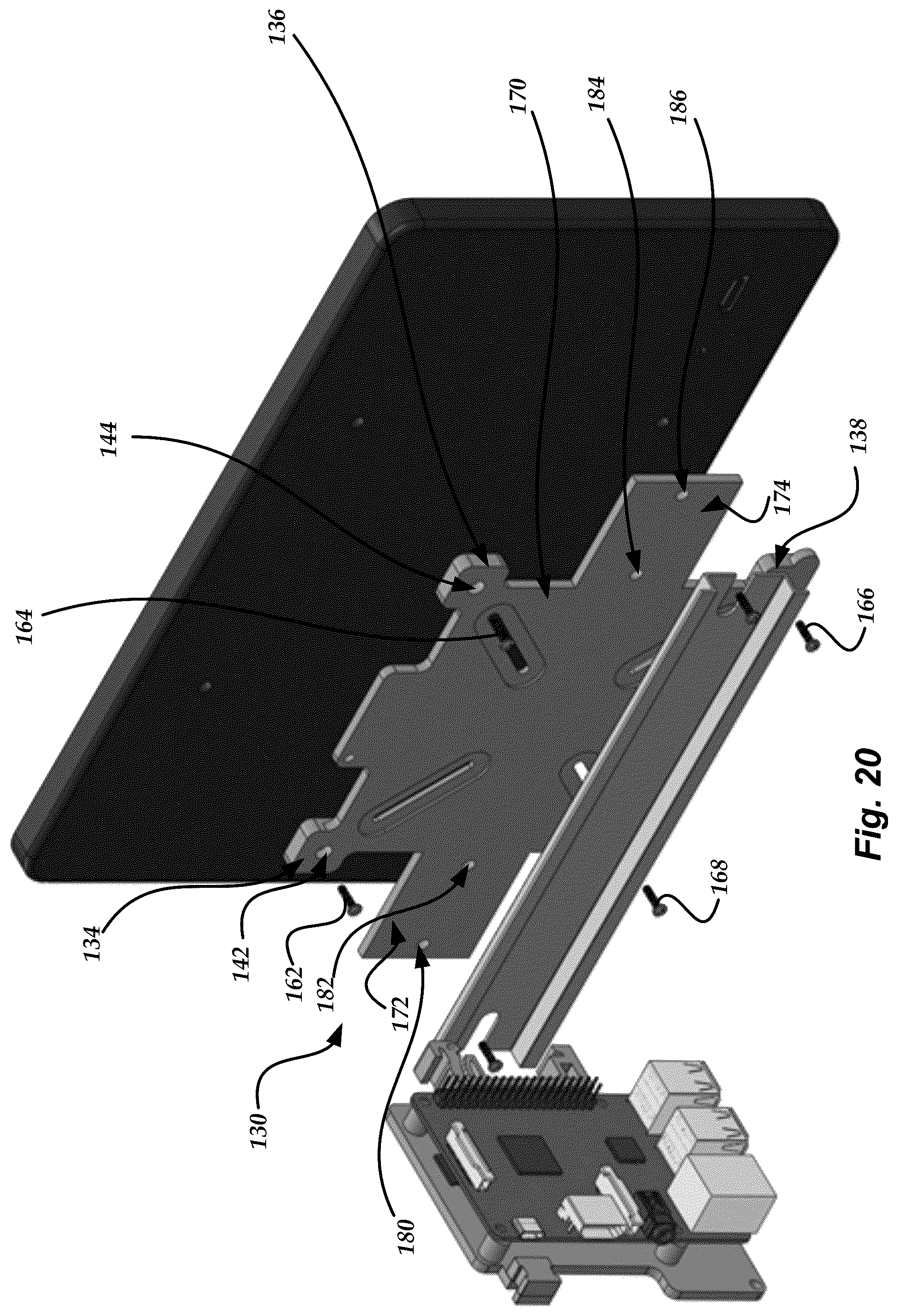 Patent US11832412 Figure 20 – Universal mounting device for printed circuit boards