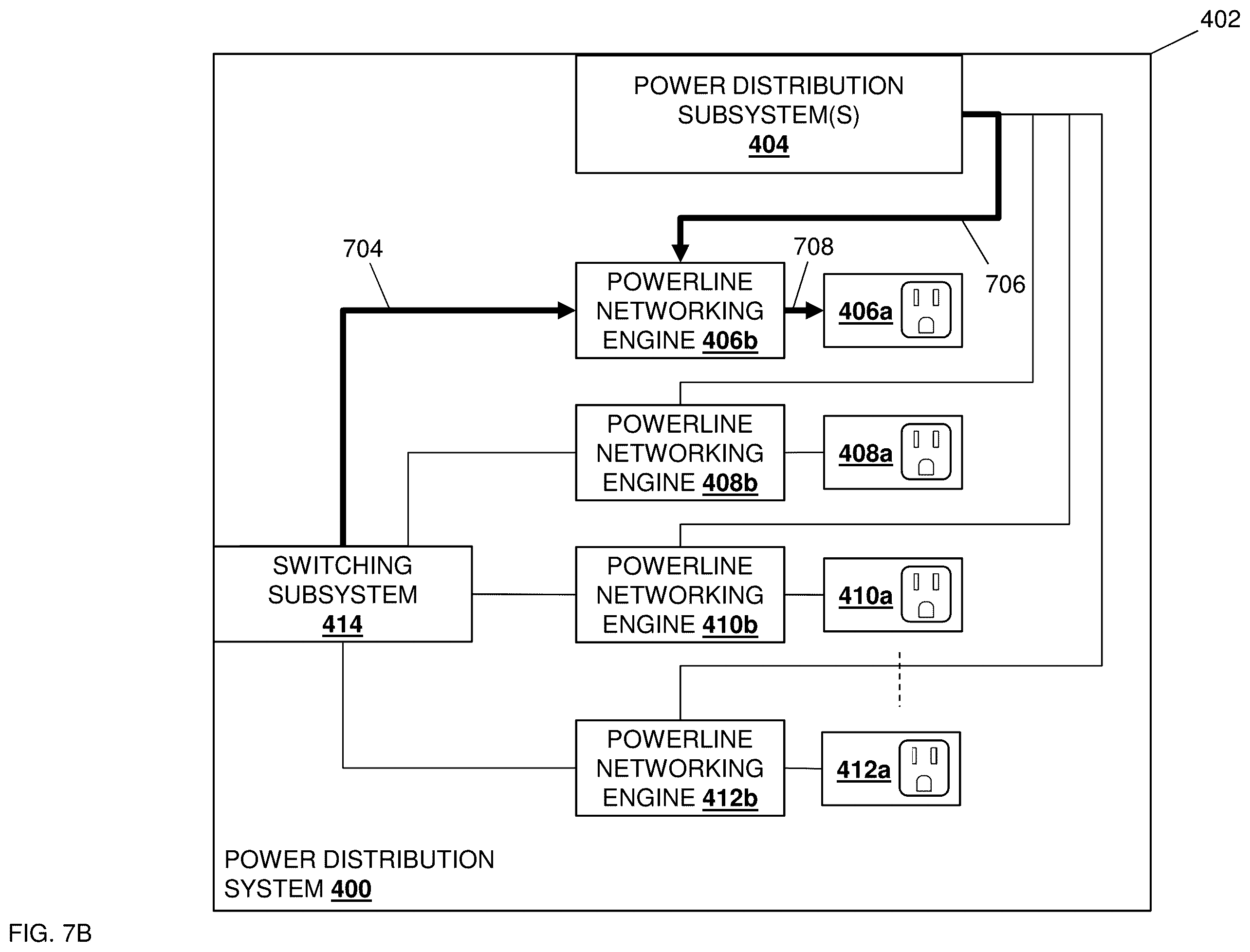Patent US11832414 Figure 11 – Power distribution powerline networking management system