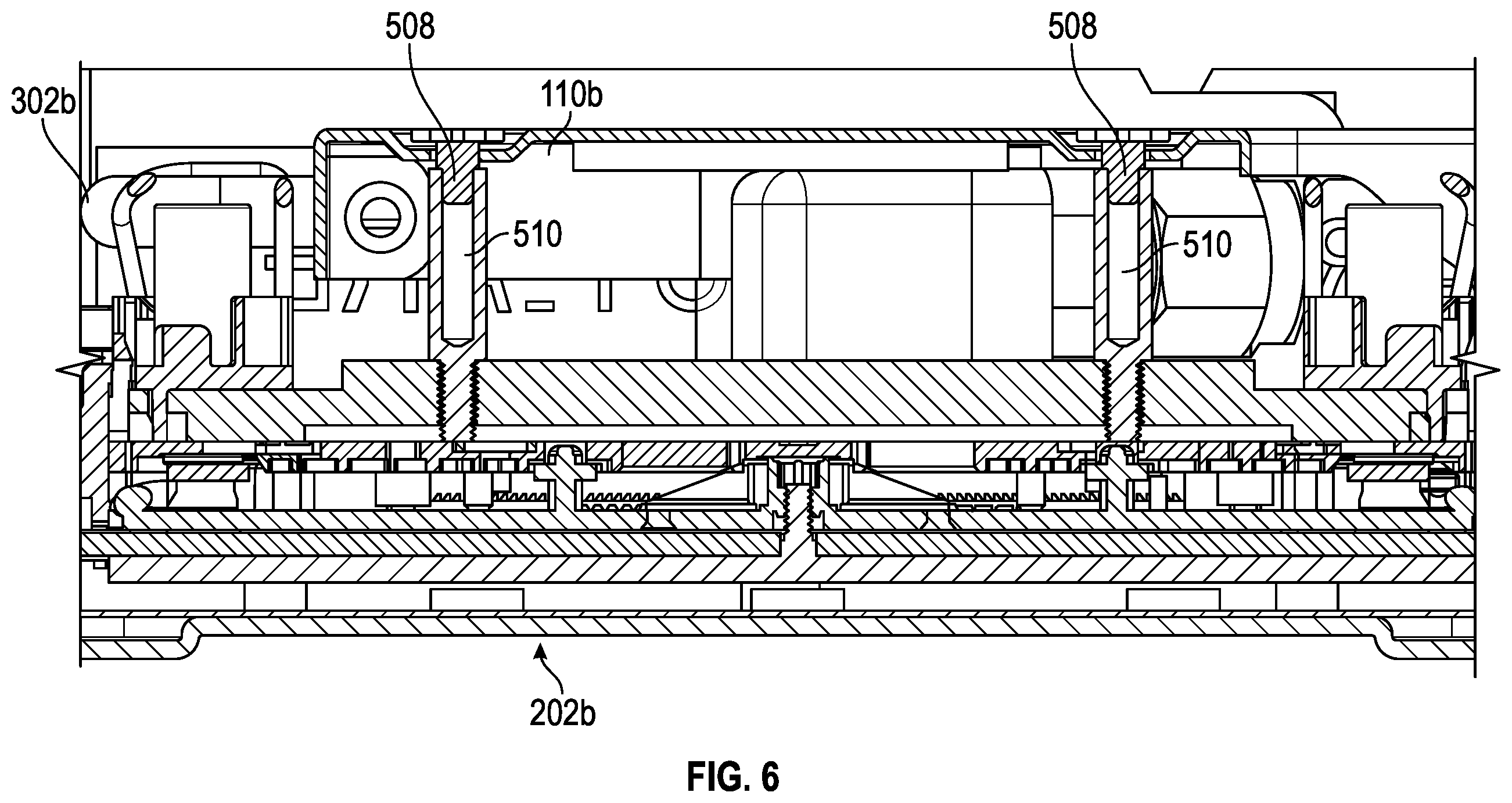 Patent US11832417 Figure 6 – Support bracket for liquid cooling cold plate mechanism