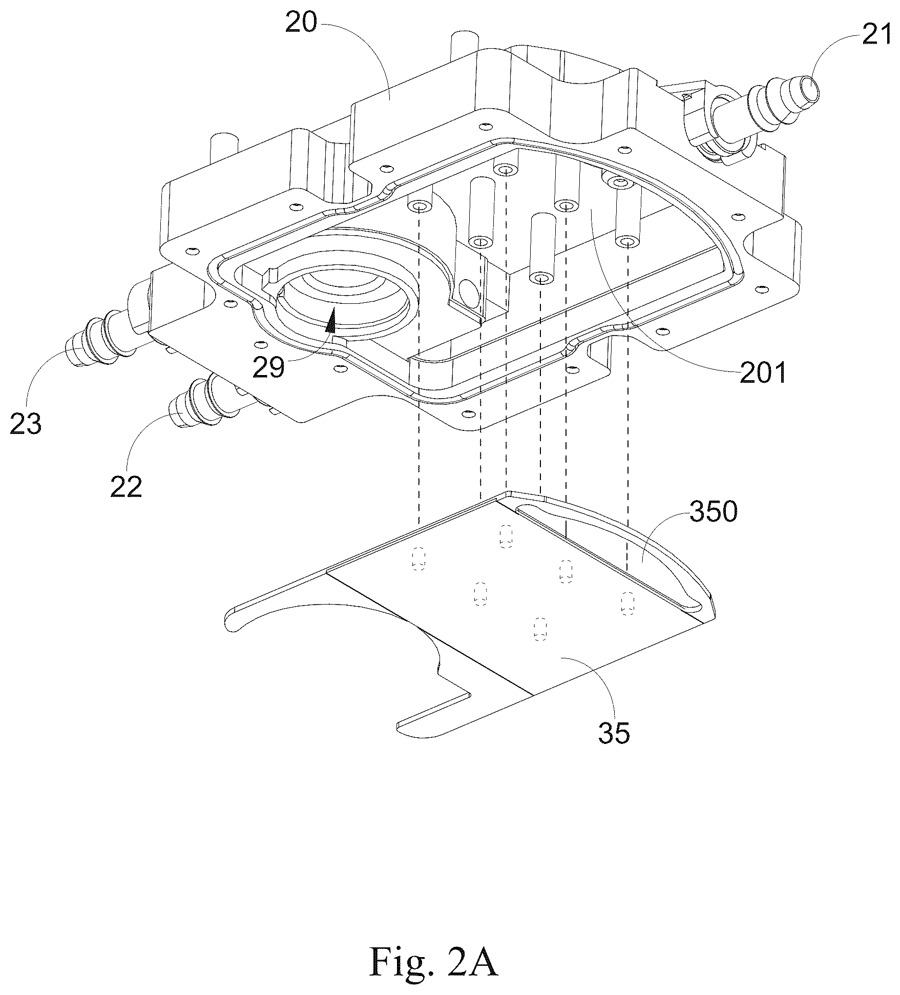 Patent US11832418 Figure 4 – Liquid cooling module and its liquid cooling head