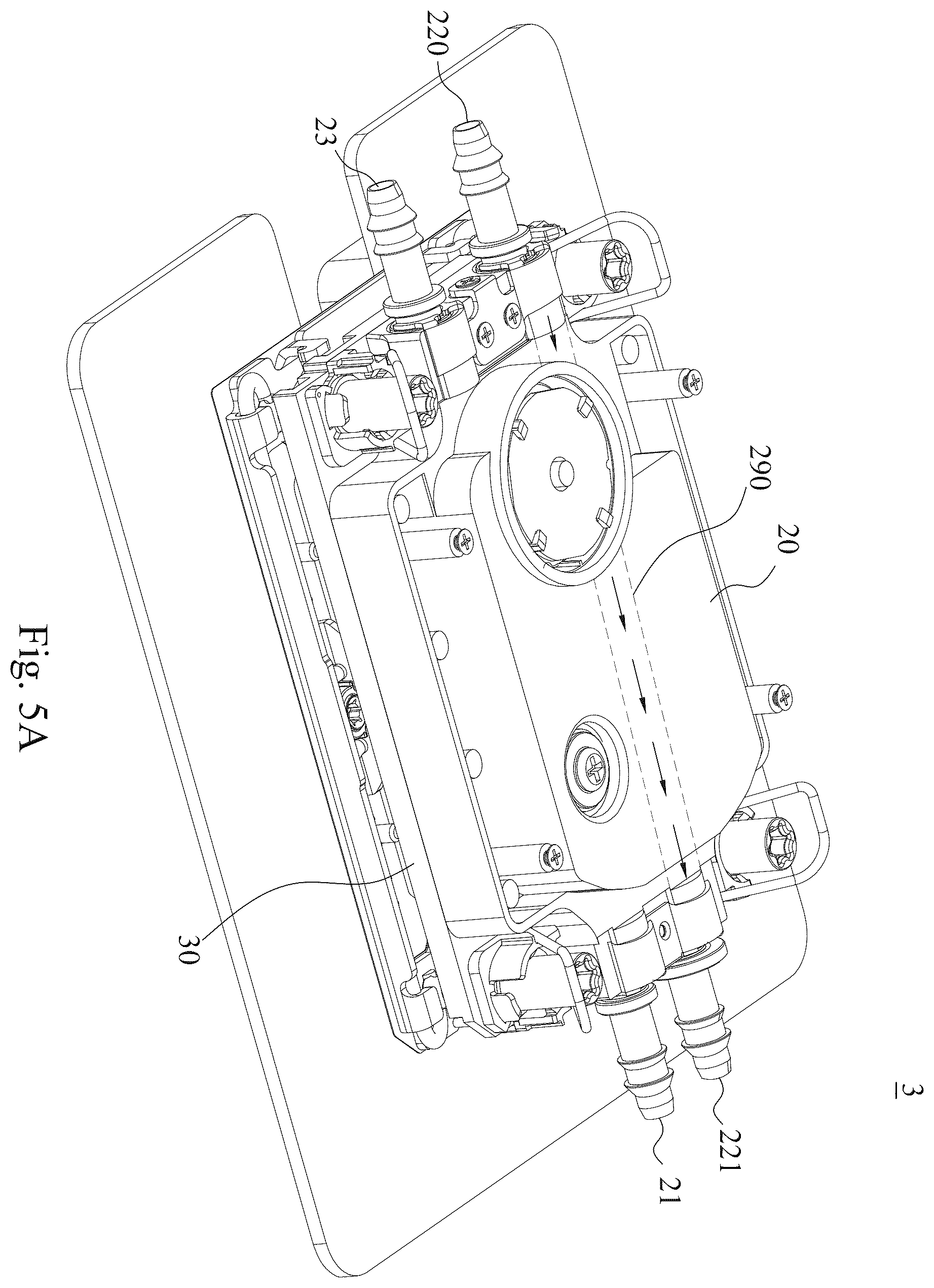 Patent US11832418 Figure 9 – Liquid cooling module and its liquid cooling head