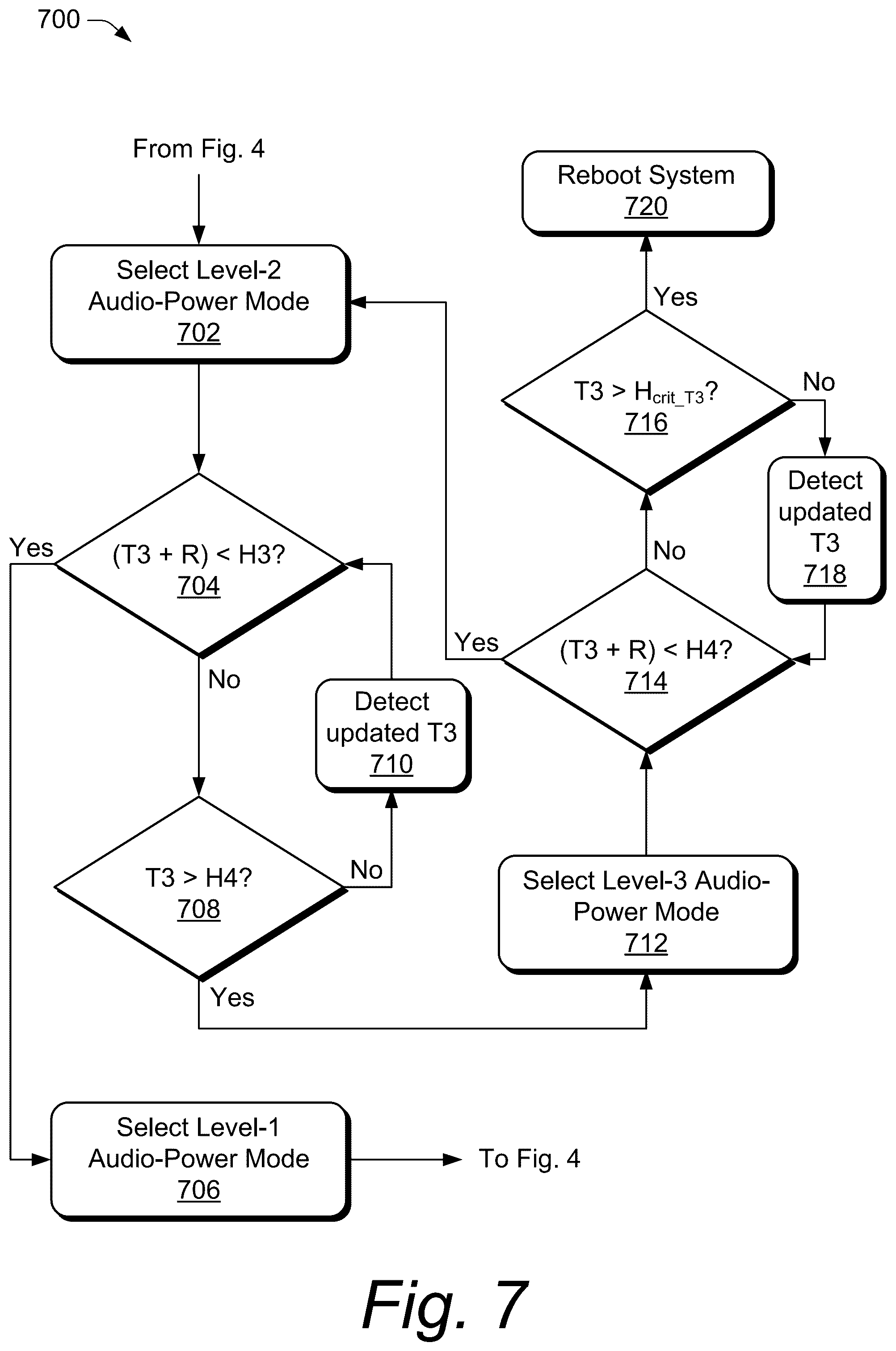 Patent US11832426 Figure 7 – Thermal mitigation for an electronic speaker device and associated apparatuses and methods